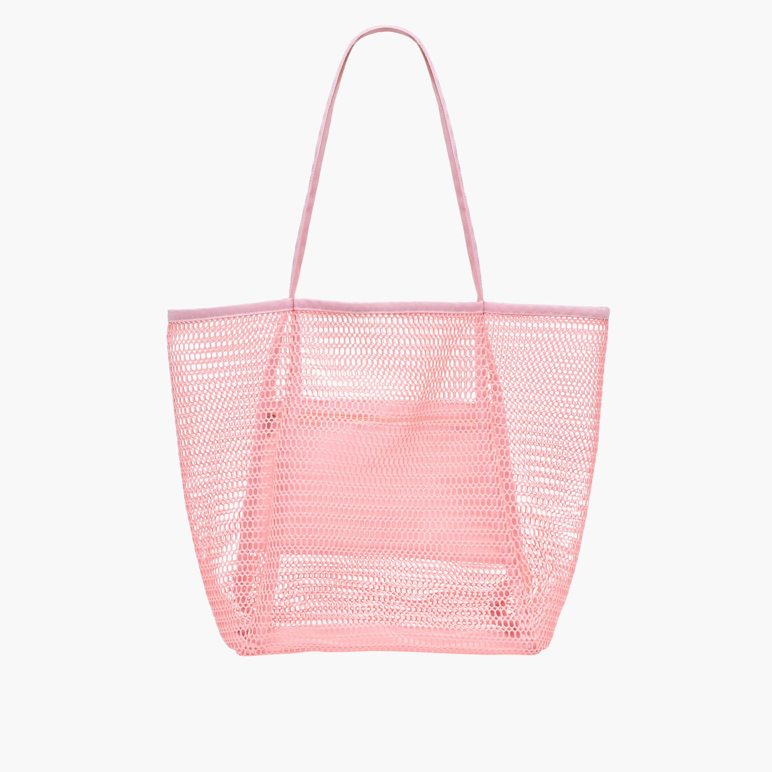 Mesh Tote Bag with Inner Pocket and Double Handle-women-bagsandwallets-handbags-image-1