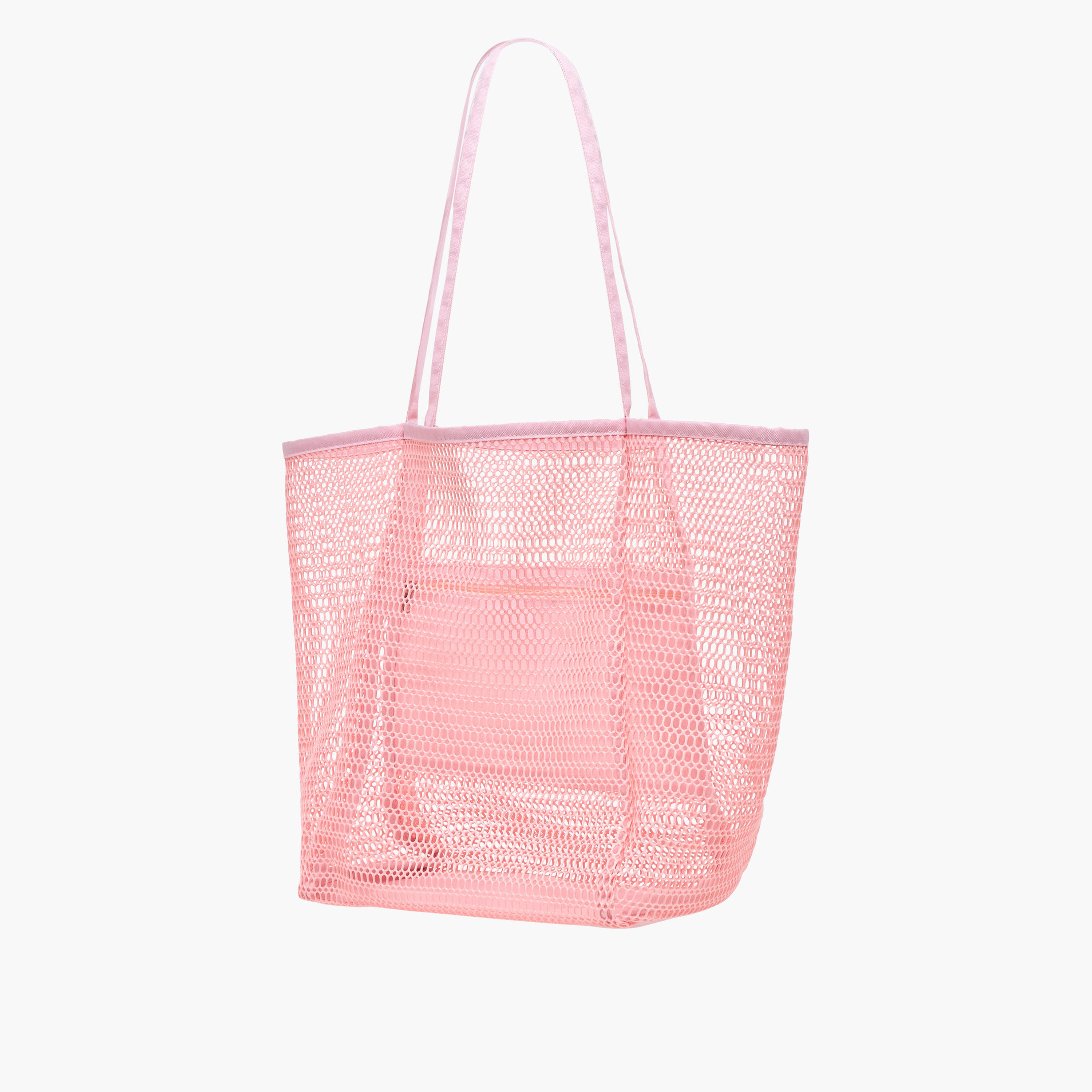 Mesh Tote Bag with Inner Pocket and Double Handle-women-bagsandwallets-handbags-image-2