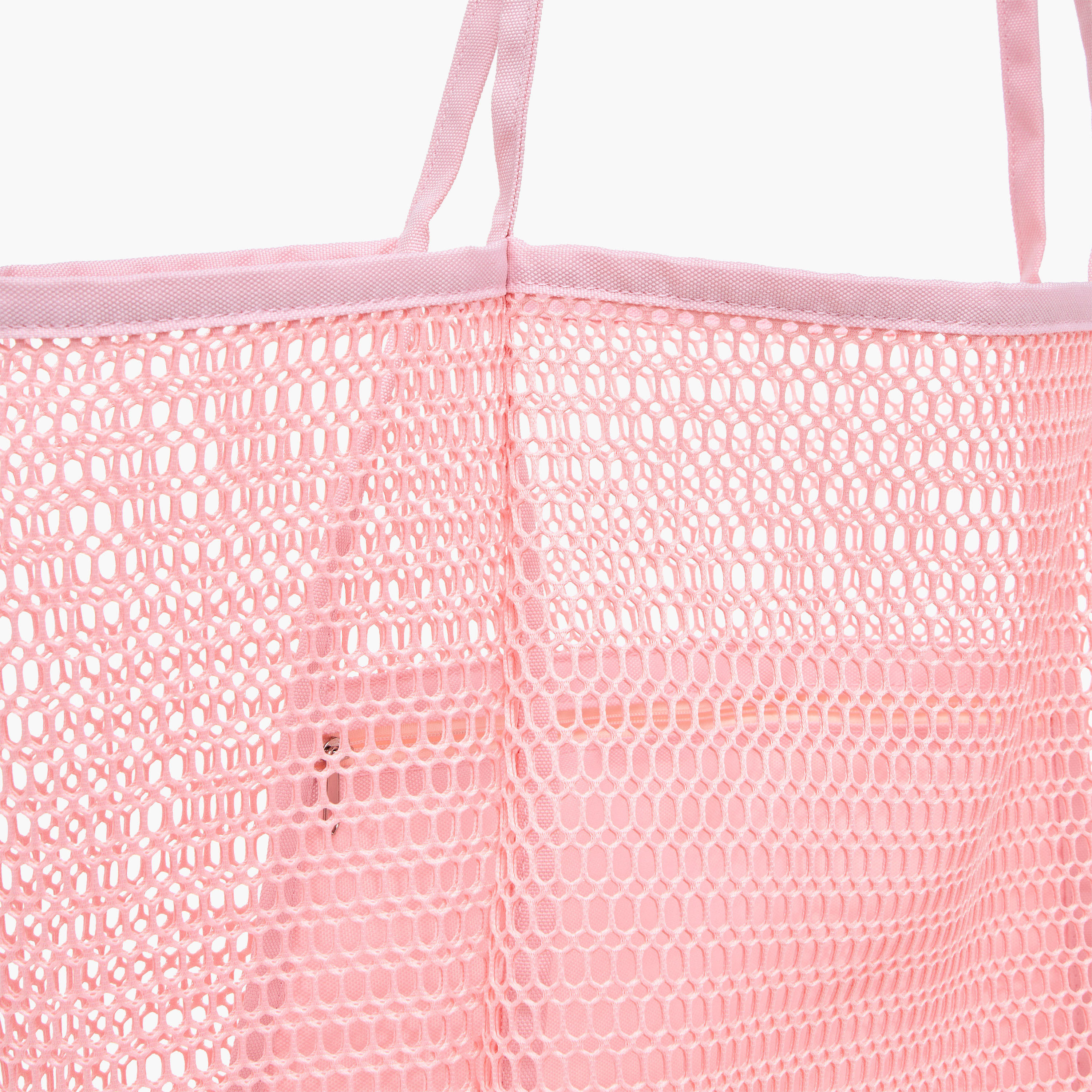Mesh Tote Bag with Inner Pocket and Double Handle-women-bagsandwallets-handbags-image-4