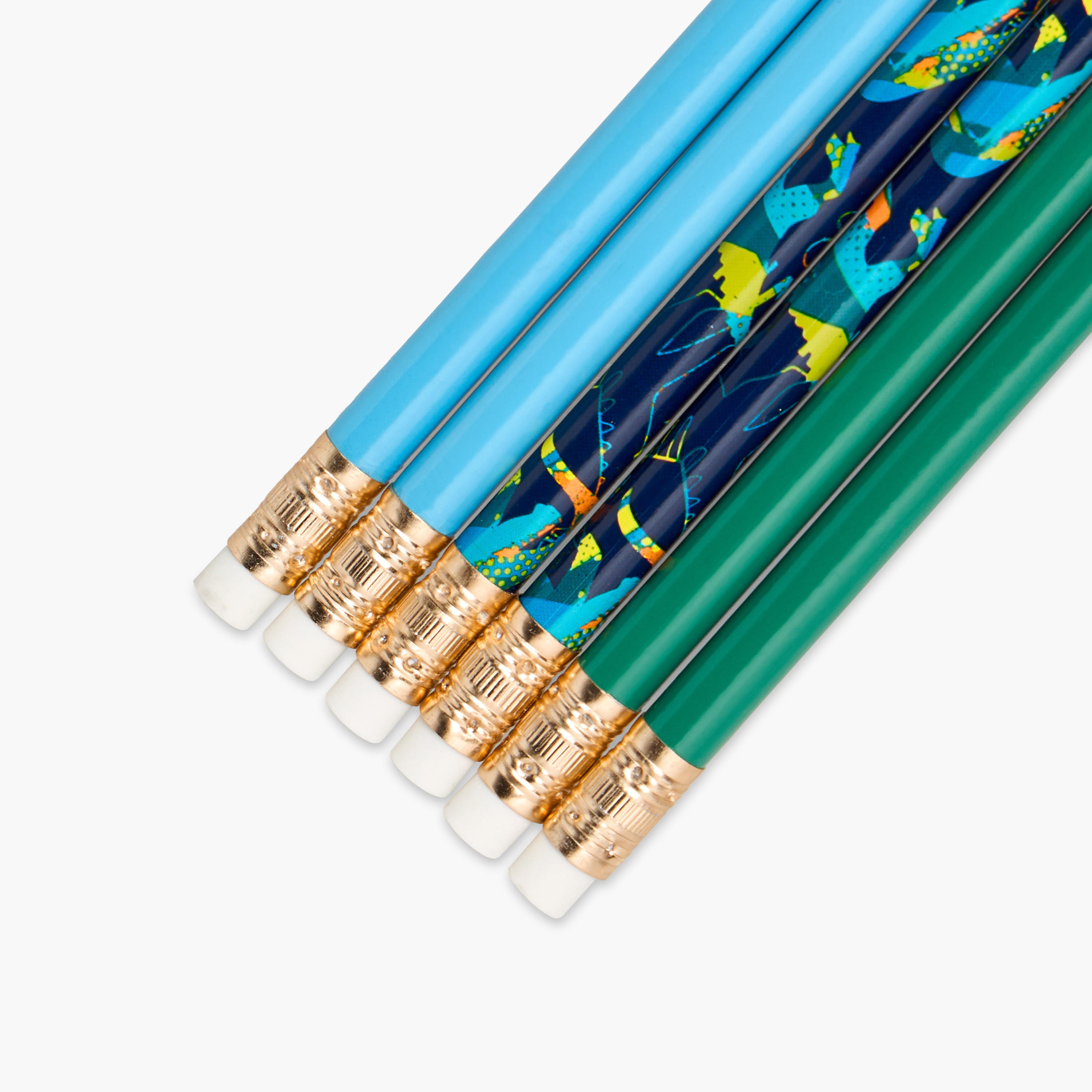 Wooden Pencil with Eraser - Set of 6-school-stationery-pensandpencils-image-3