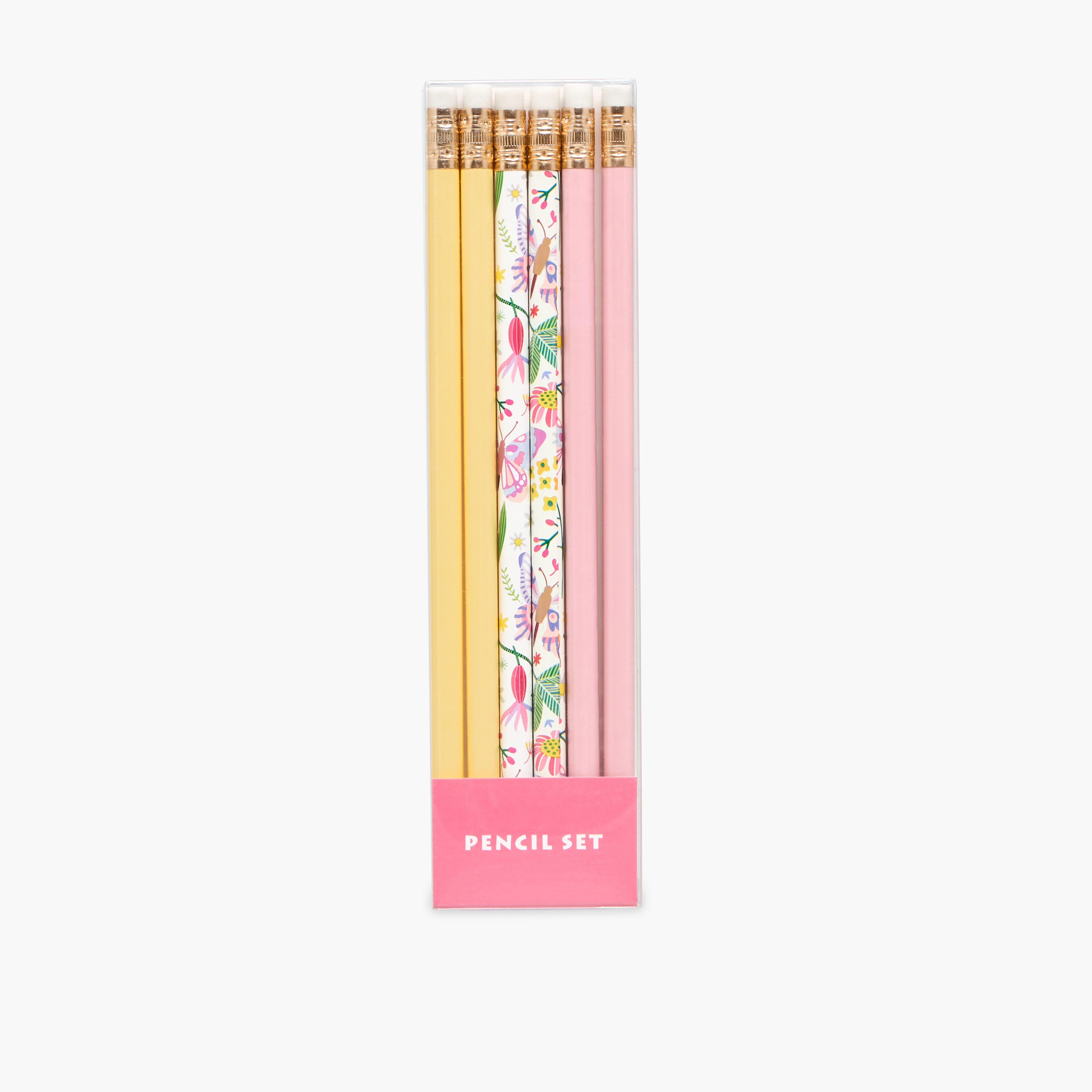 Wooden Pencil with Eraser - Set of 6-school-stationery-pensandpencils-image-1