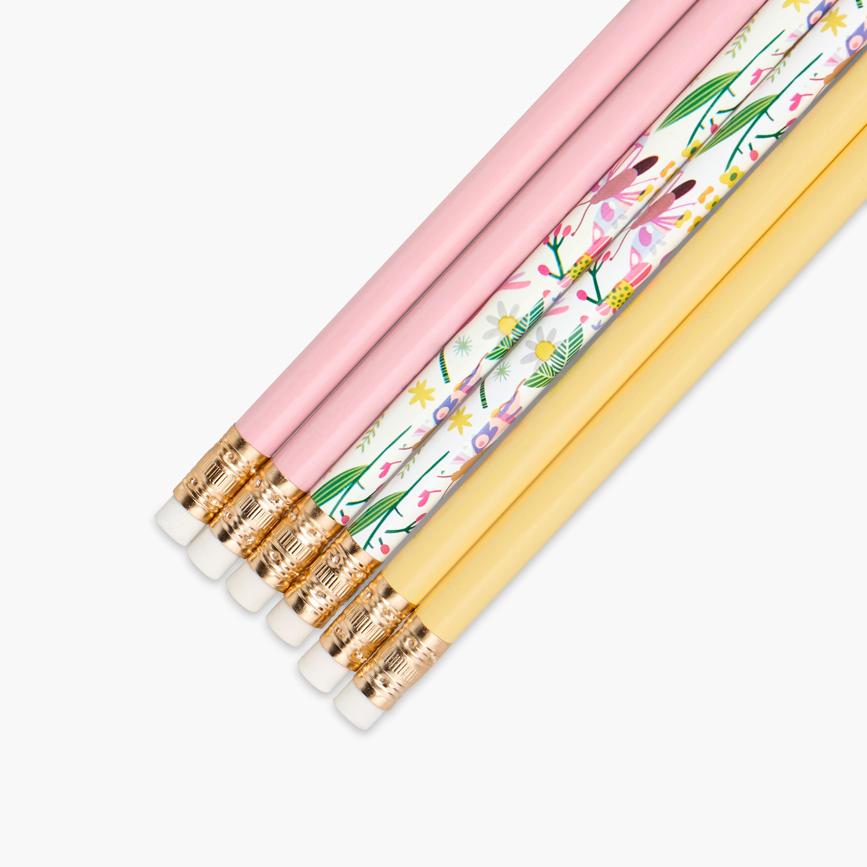 Wooden Pencil with Eraser - Set of 6-school-stationery-pensandpencils-image-3