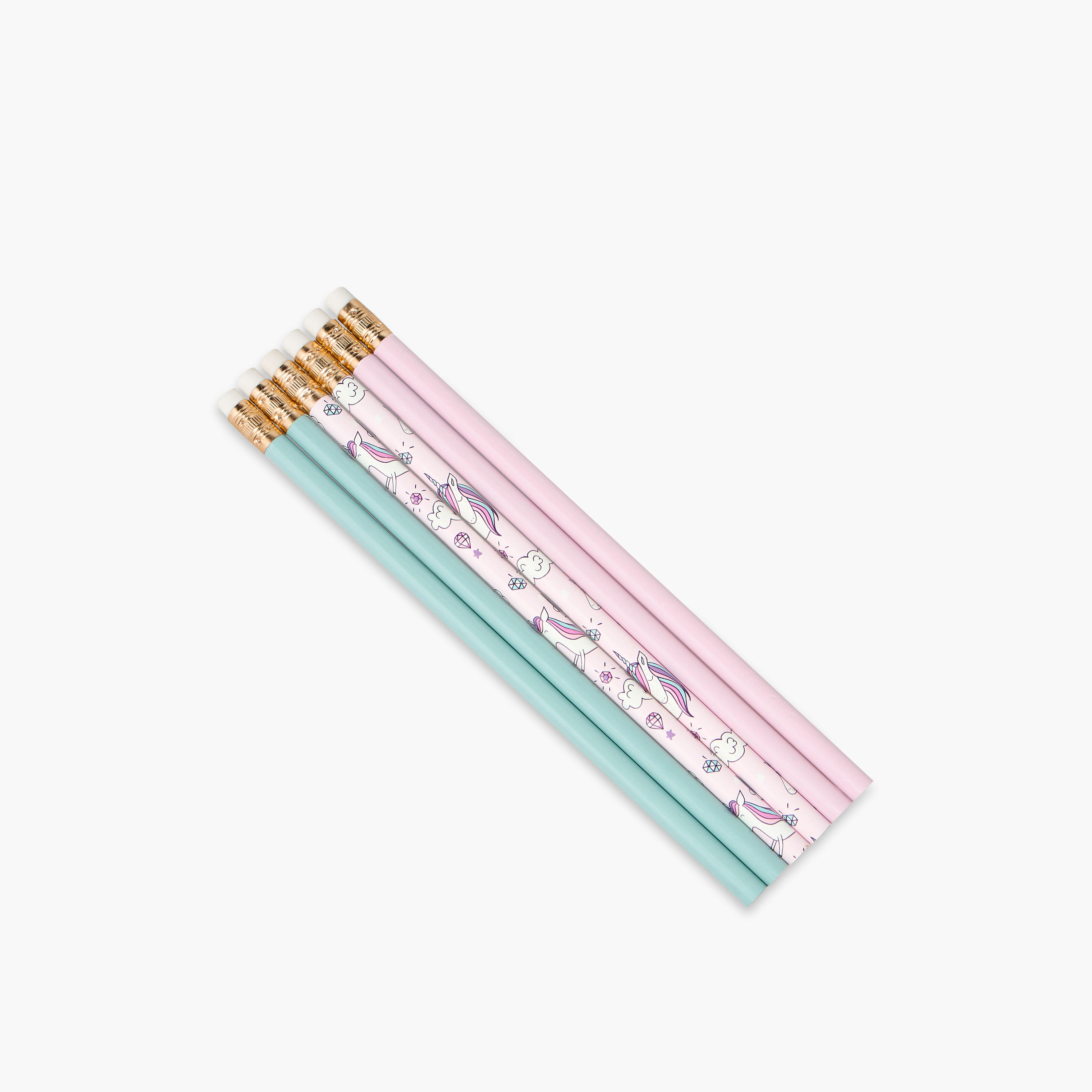 Wooden Pencil with Eraser - Set of 6-school-stationery-pensandpencils-image-2
