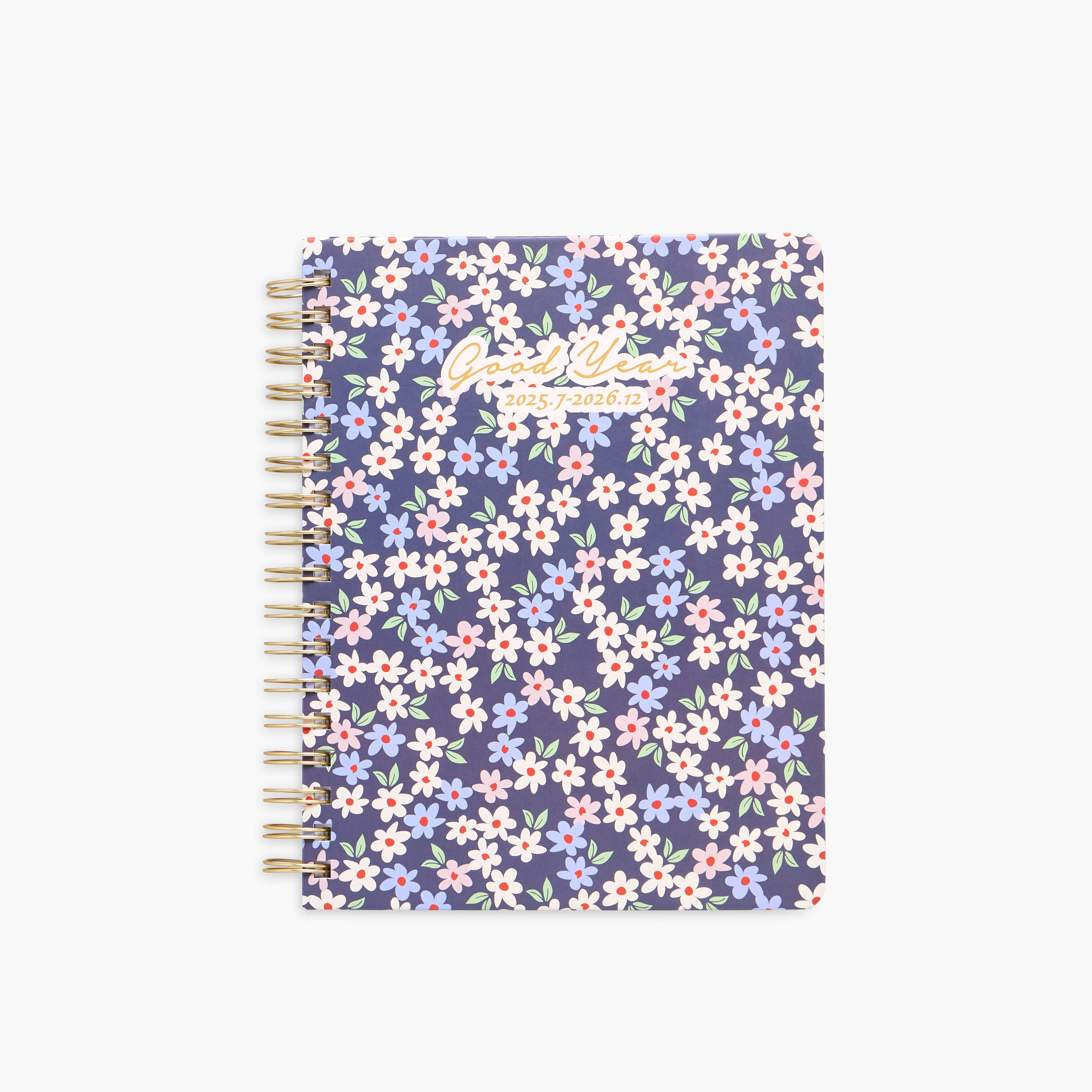 Floral Print Spiral 18-Month Agenda Planner-school-stationery-planners-image-1