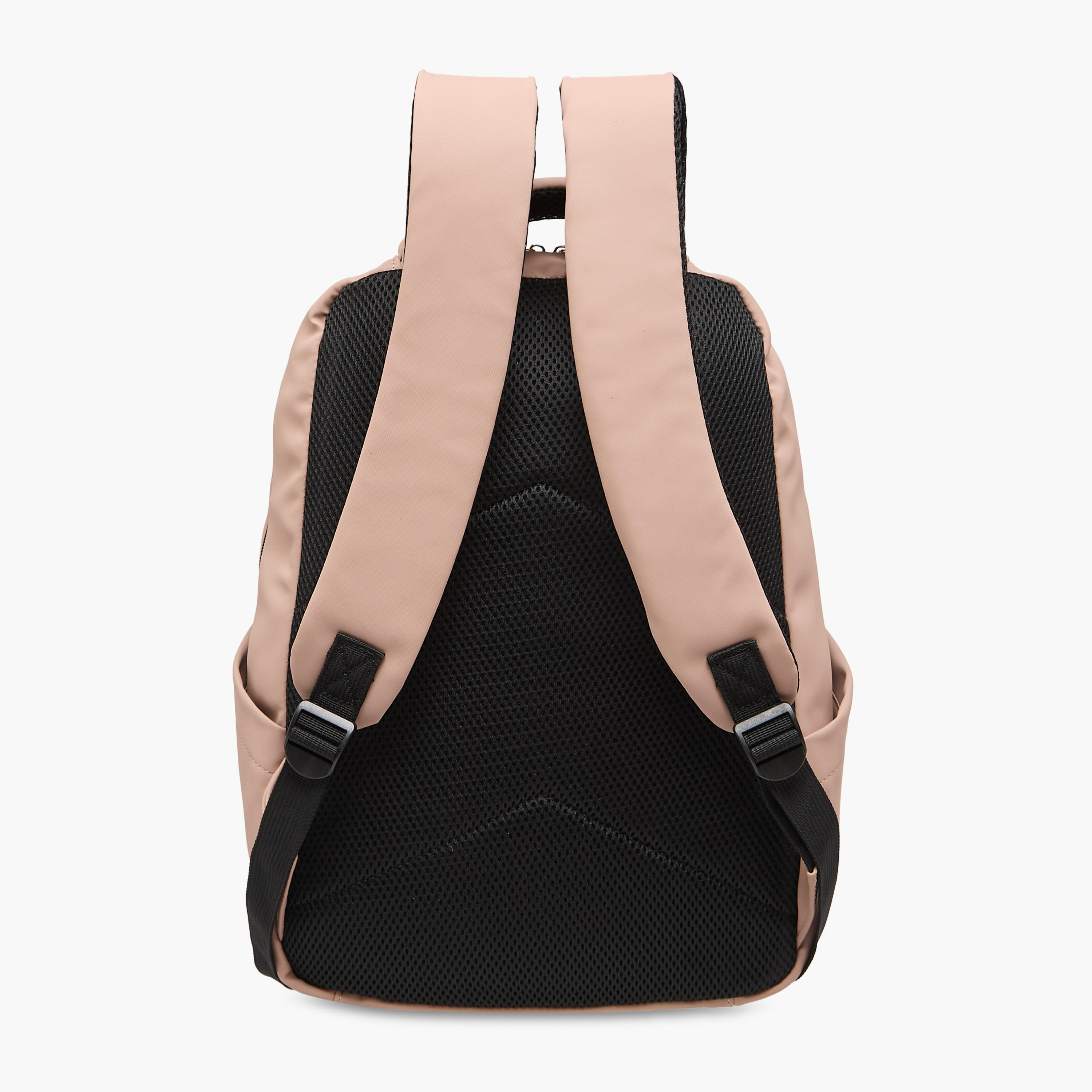 Mistotes Solid Backpack with Adjustable Shoulder Straps and Zip Closure - 28x41x21 cms-women-bagsandwallets-backpacks-image-4