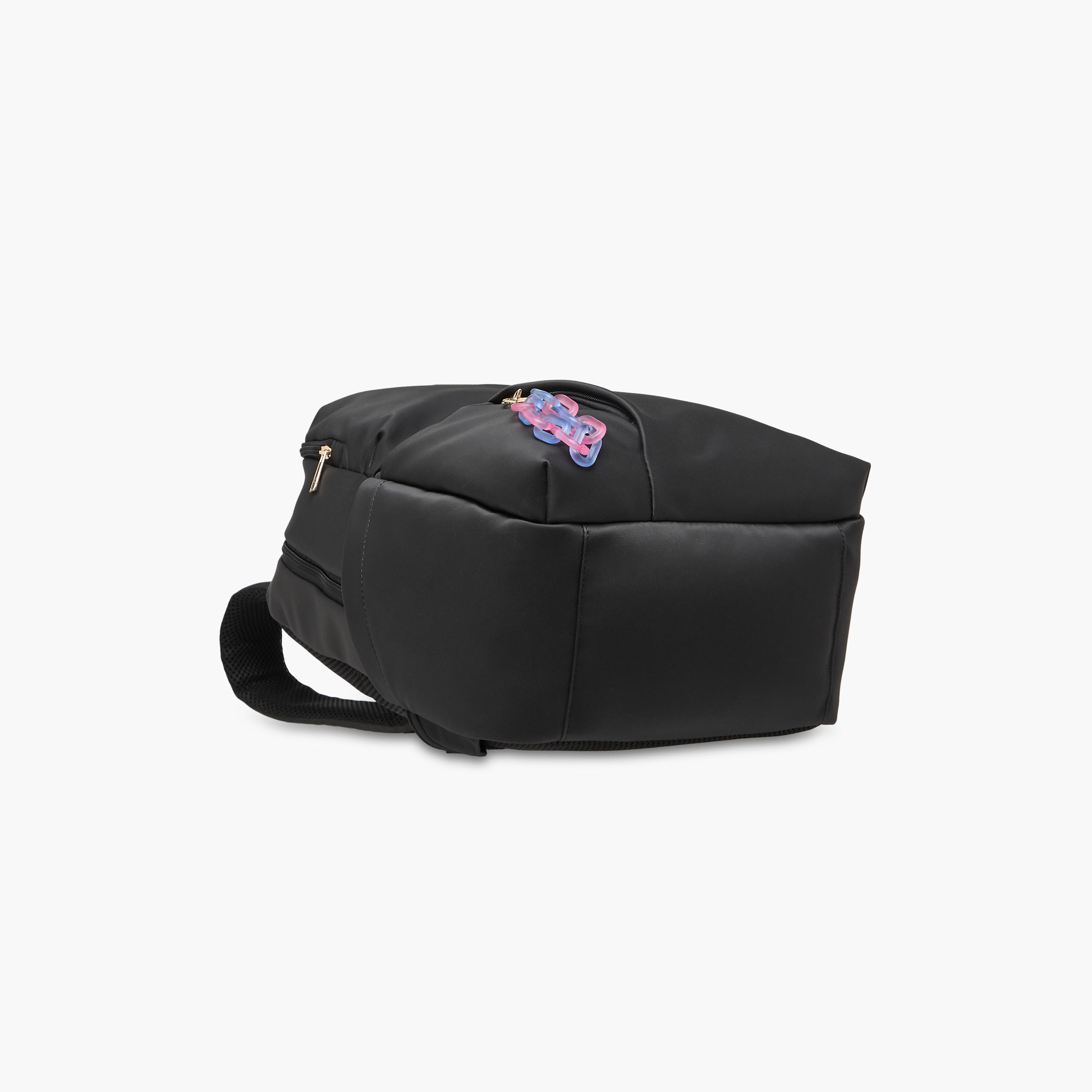 Mistotes Solid Backpack with Adjustable Shoulder Straps and Zip Closure - 28x41x21 cms-women-bagsandwallets-backpacks-image-7