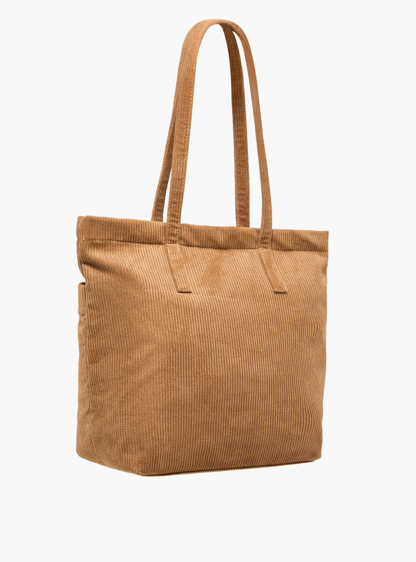Mistotes Corduroy Tote Bag with Double Handle and Zip Closure-women-bagsandwallets-handbags-image-4
