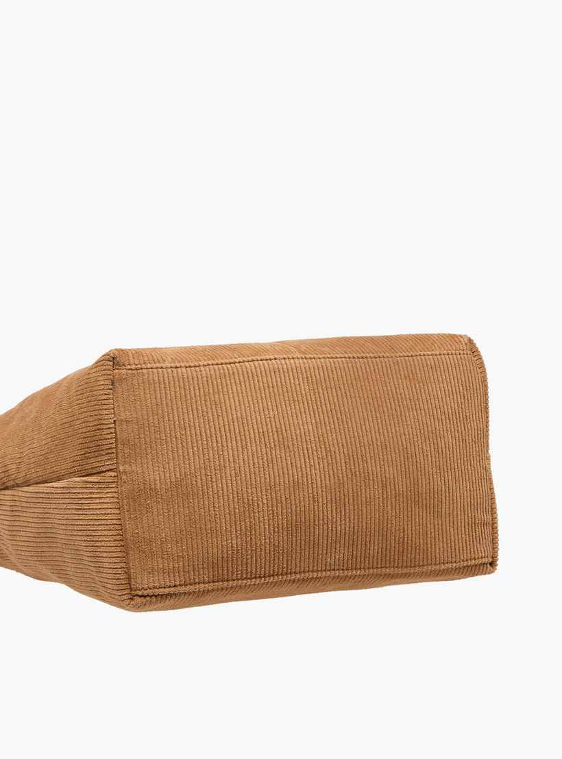 Mistotes Corduroy Tote Bag with Double Handle and Zip Closure-women-bagsandwallets-handbags-image-6