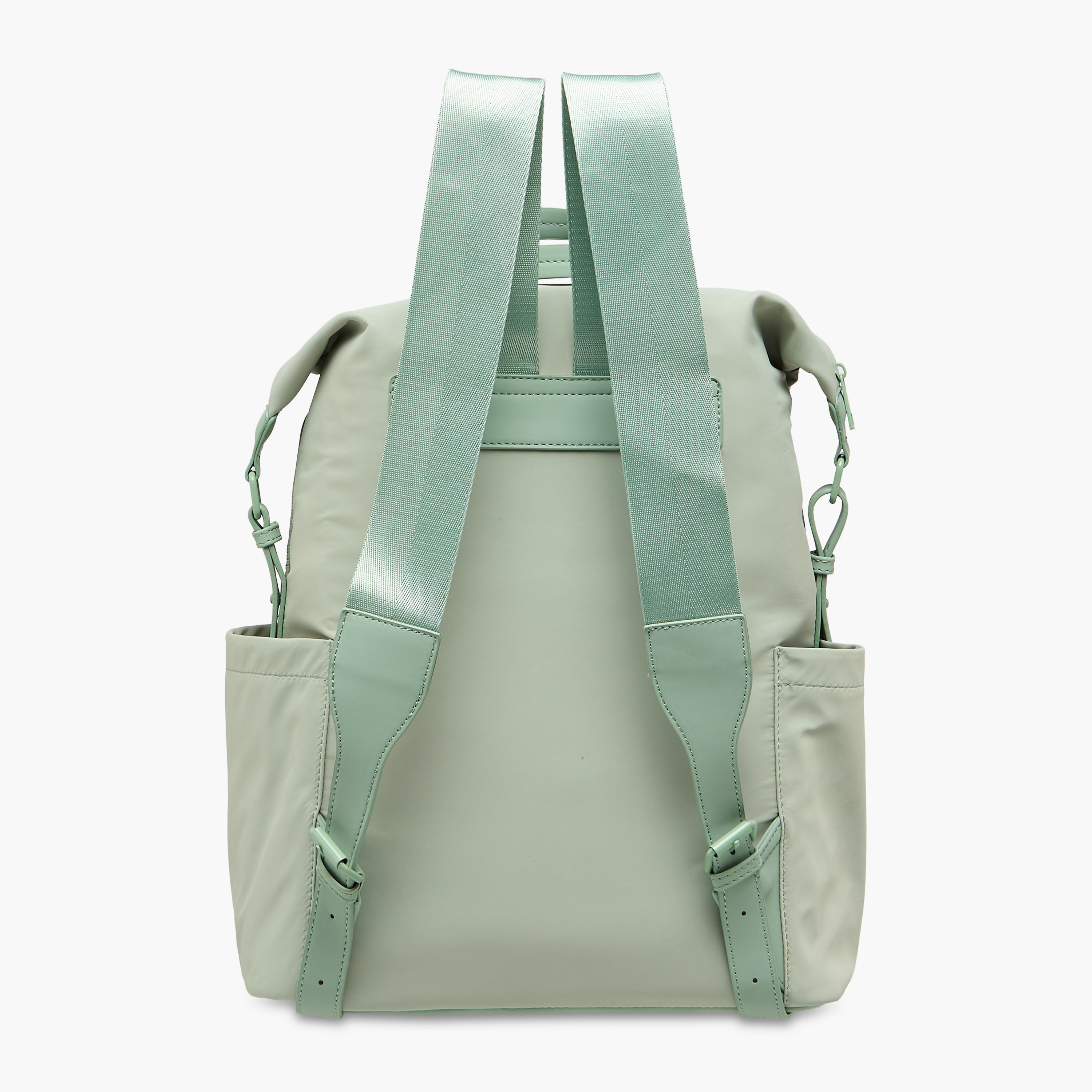 Mistotes Solid Backpack with Adjustable Shoulder Straps and Zip Closure - 38x32x14 cms-women-bagsandwallets-backpacks-image-4