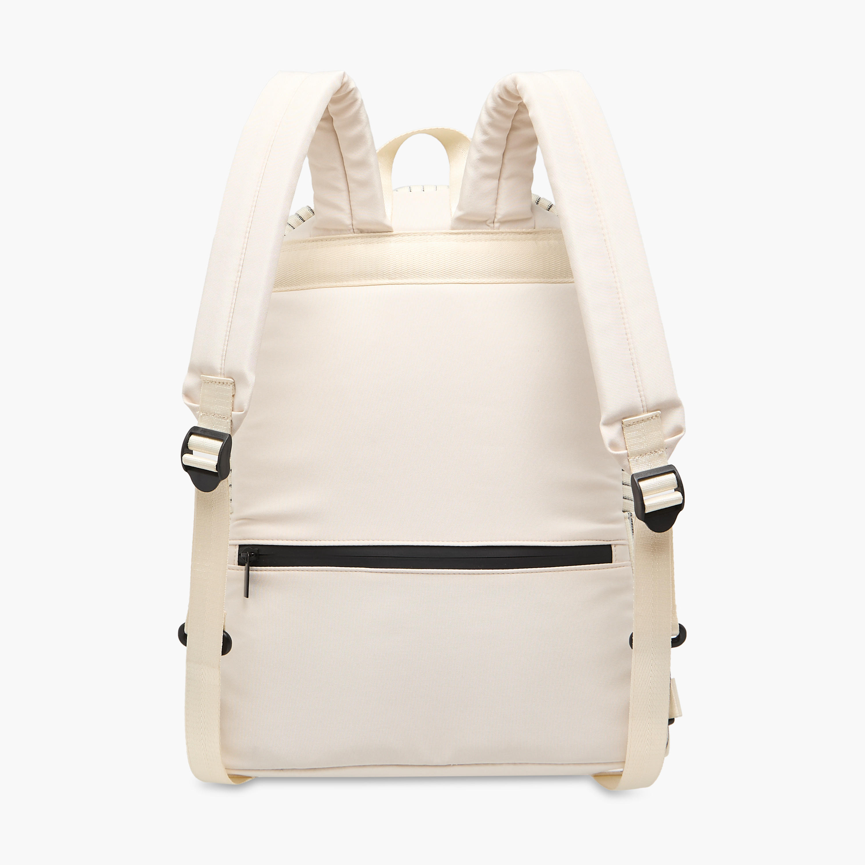 Mistotes Striped Backpack with Adjustable Shoulder Straps and Zip Closure - 38x32x14 cms-women-bagsandwallets-backpacks-image-4