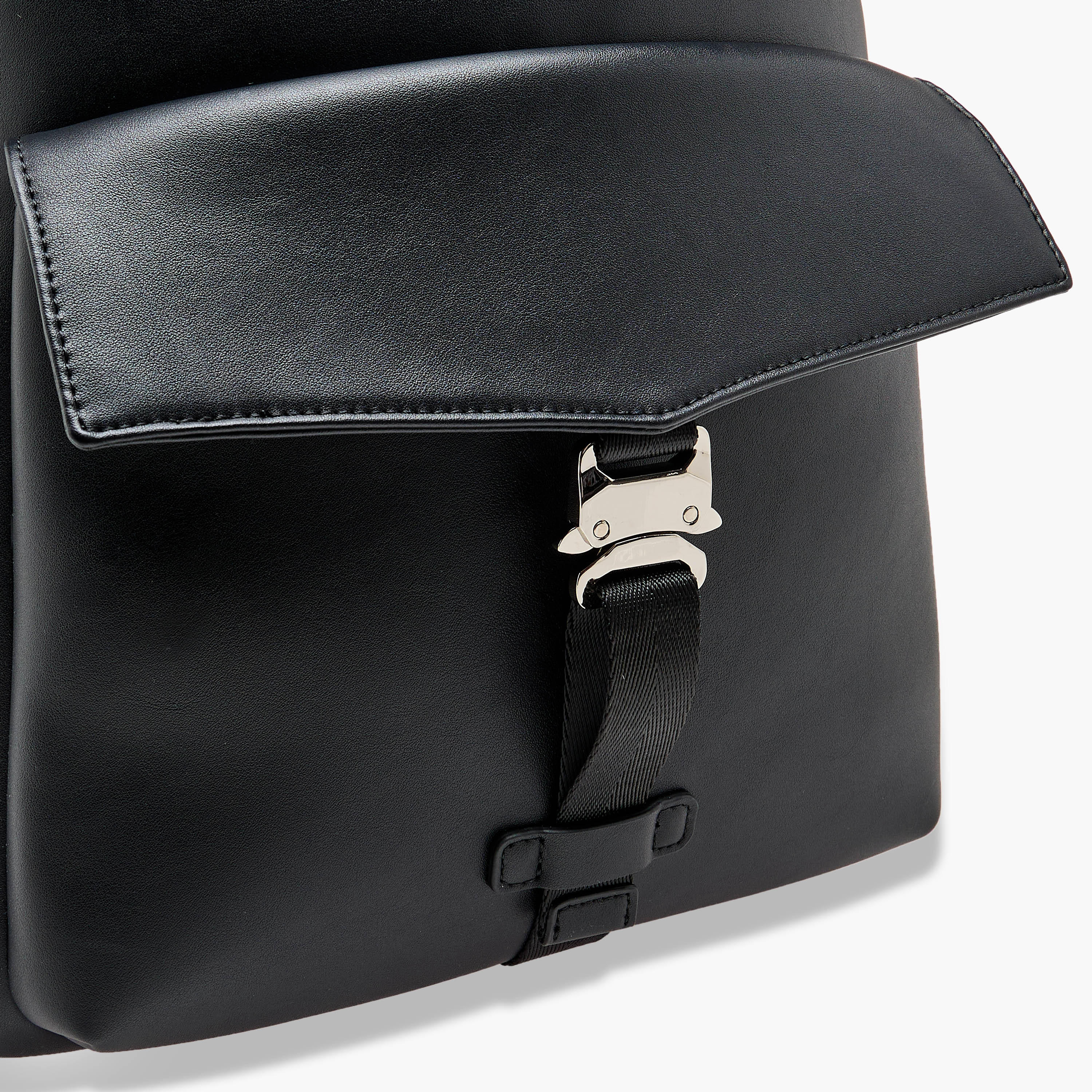 Duchini Solid Backpack with Adjustable Shoulder Straps - 31x17x43 cm-men-bags-image-4
