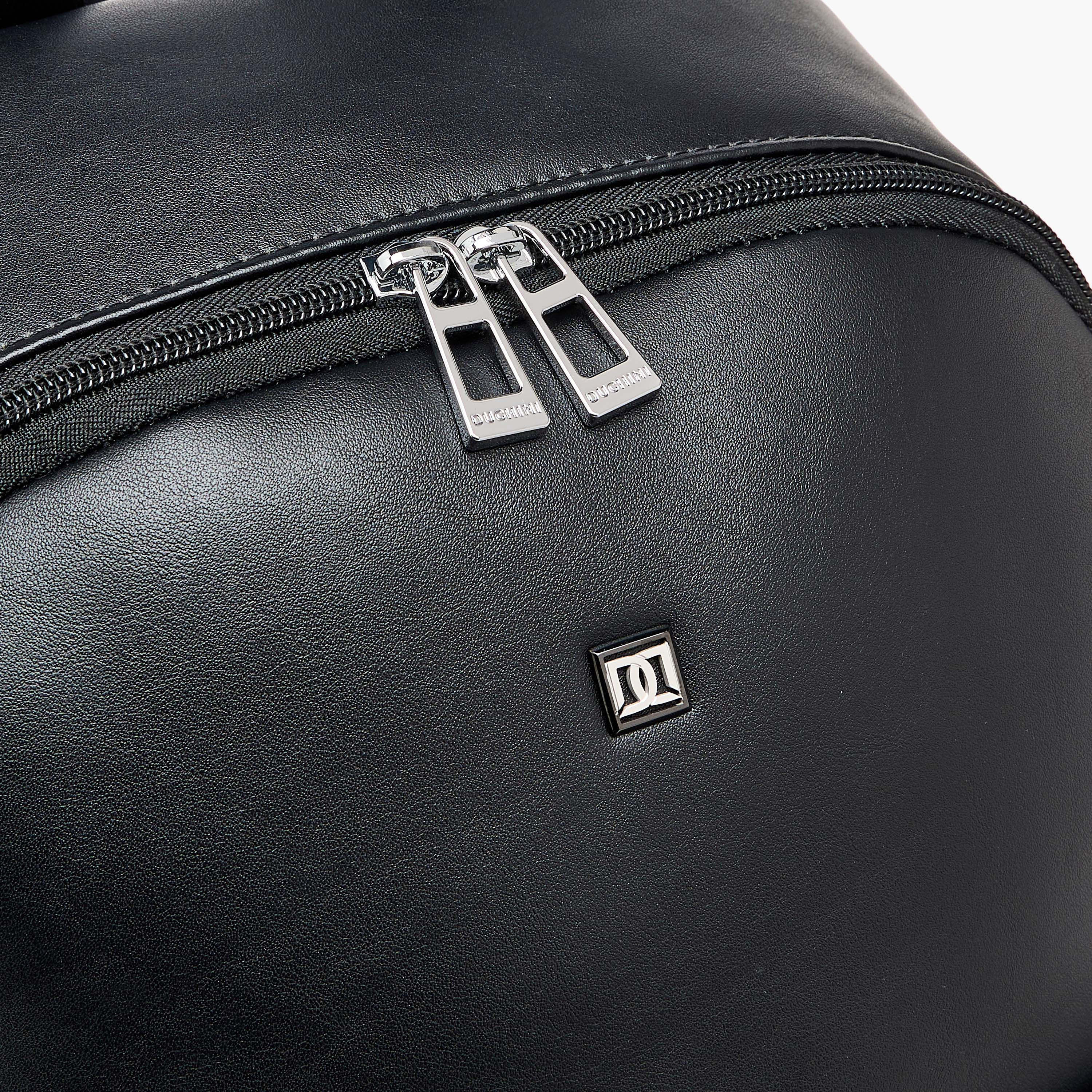 Duchini Solid Backpack with Adjustable Shoulder Straps - 31x17x43 cm-men-bags-image-5