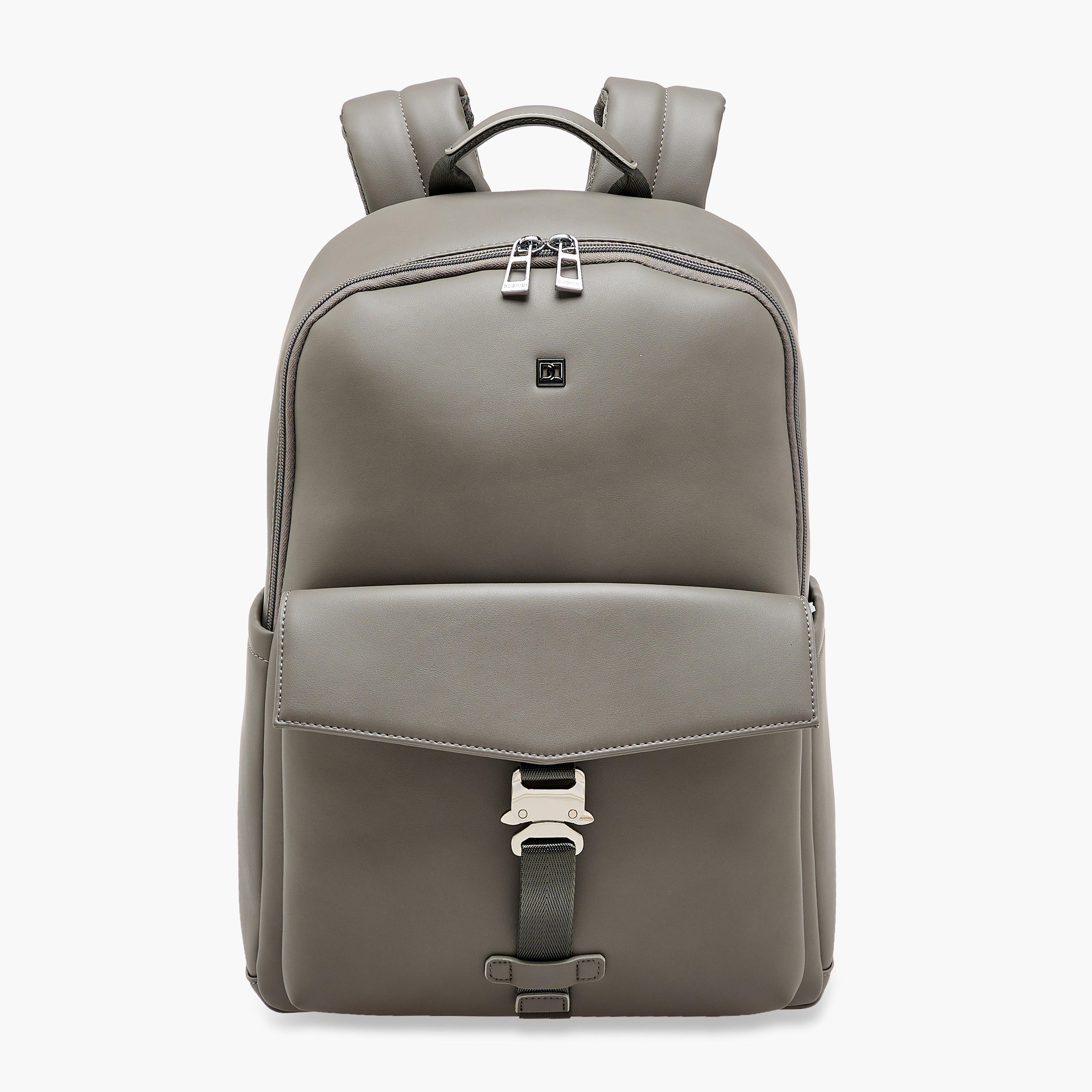 Duchini Solid Backpack with Adjustable Shoulder Straps - 31x17x43 cm-men-bags-image-1