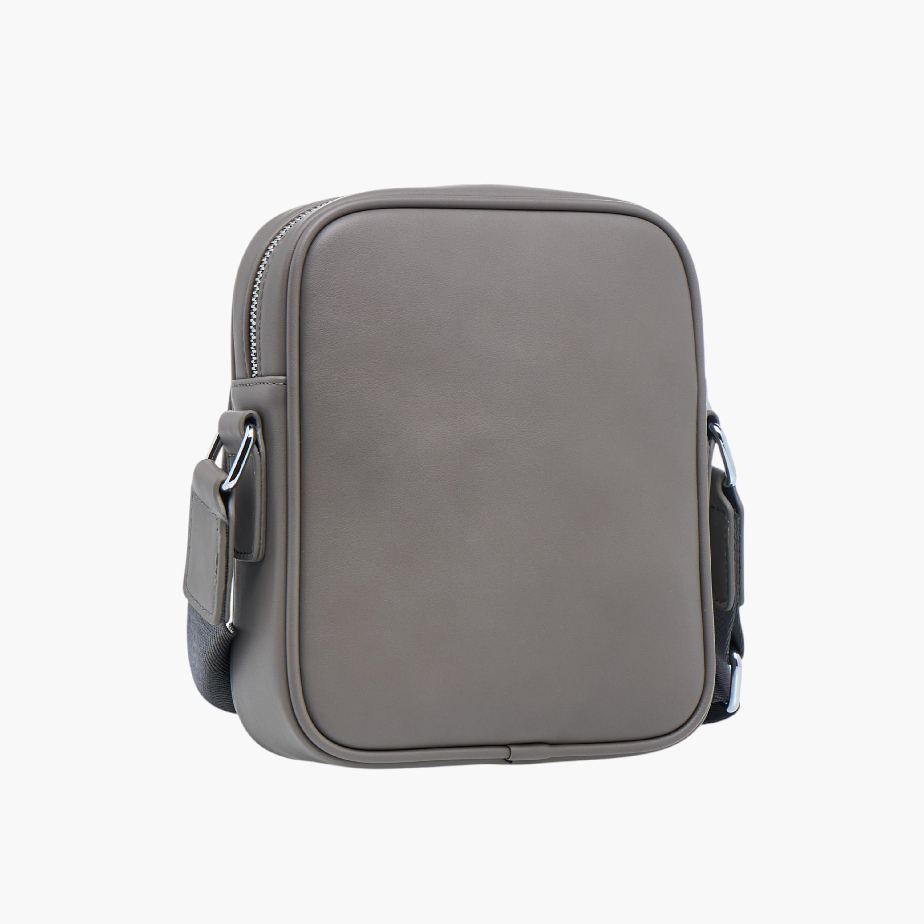 Duchini Solid Crossbody Bag with Adjustable Strap-men-bags-image-3