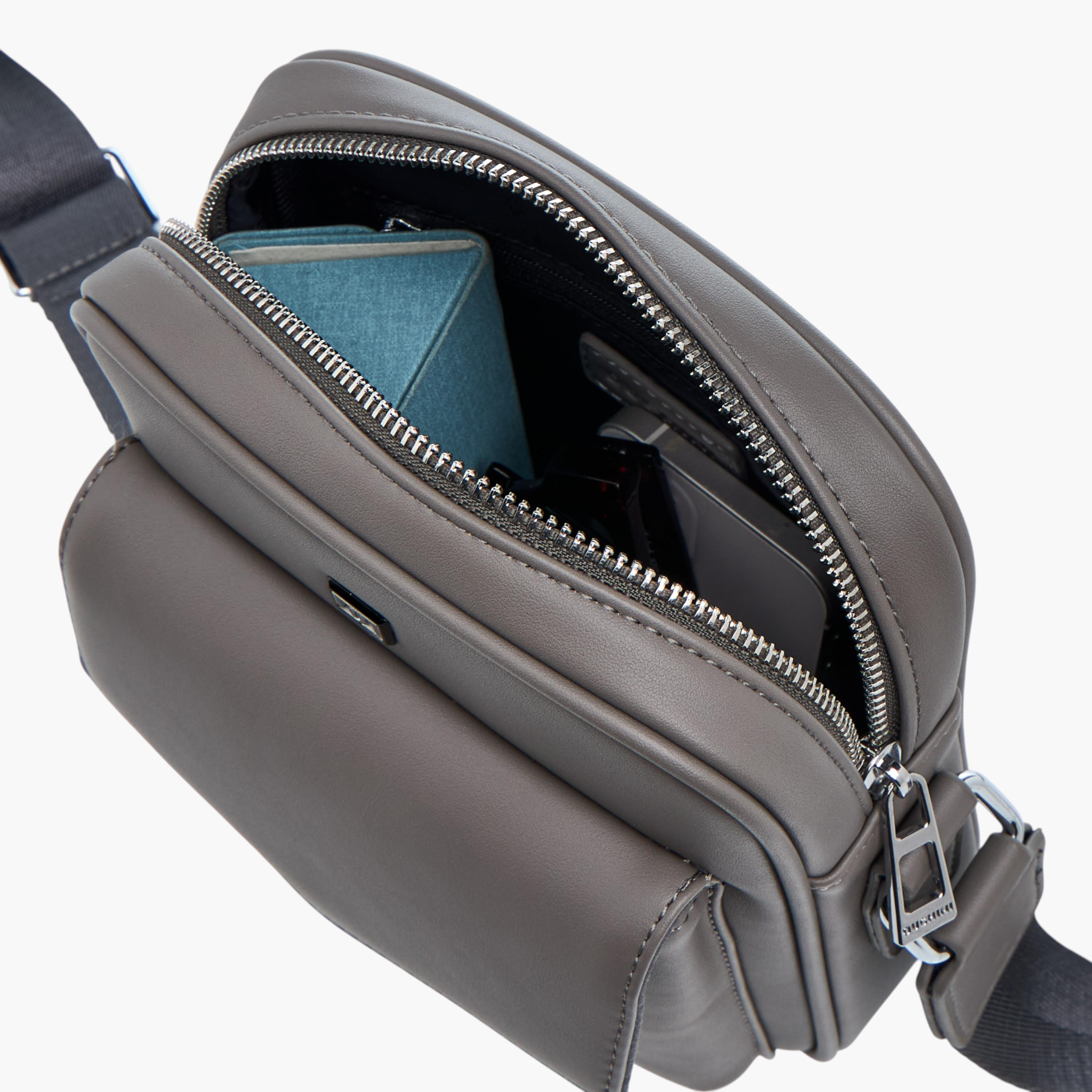 Duchini Solid Crossbody Bag with Adjustable Strap-men-bags-image-6