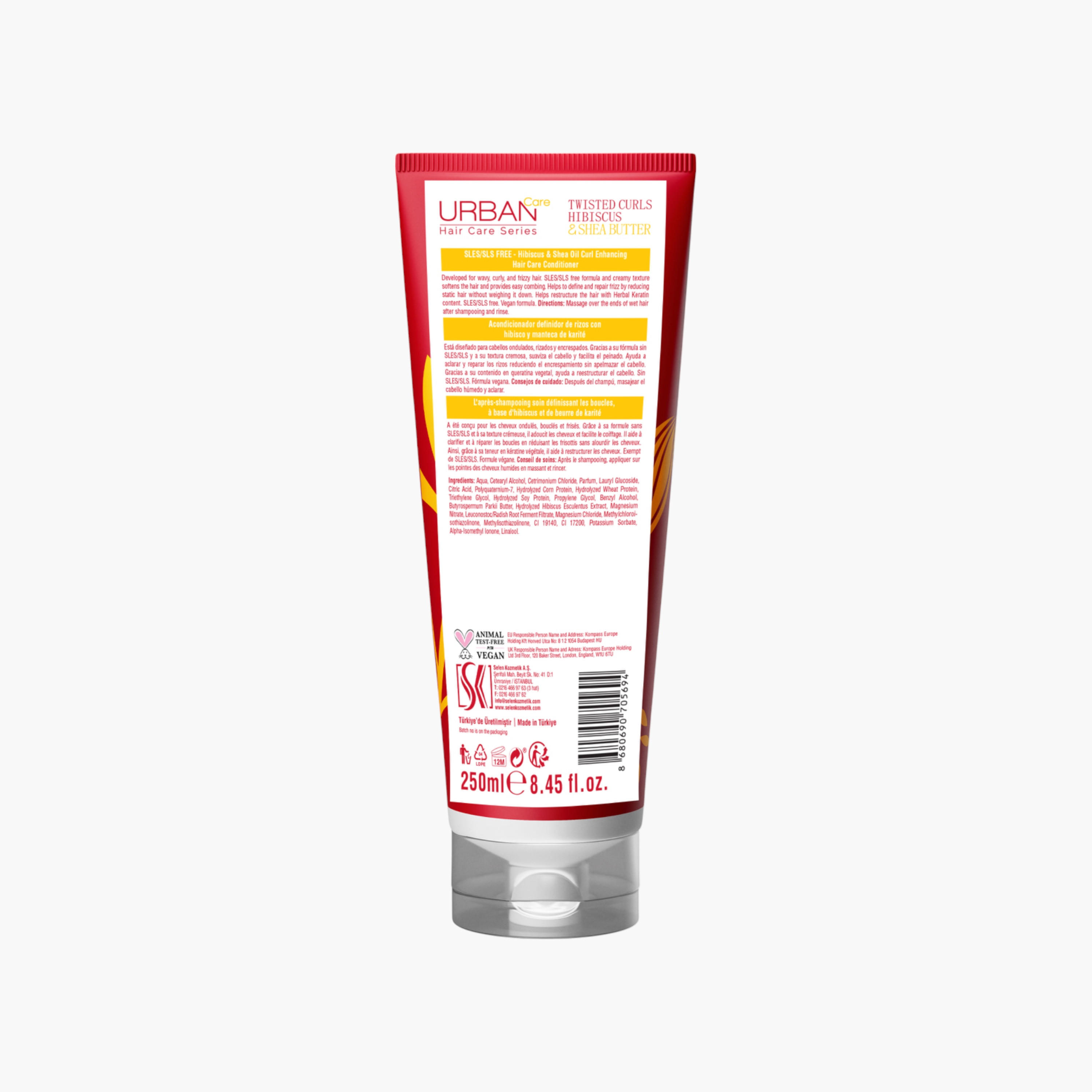 Urban Care Twisted Curls Hibiscus and Shea Butter Hair Care Conditioner - 250 ml-beautyandpersonalcare-hair-haircare-conditioners-image-2