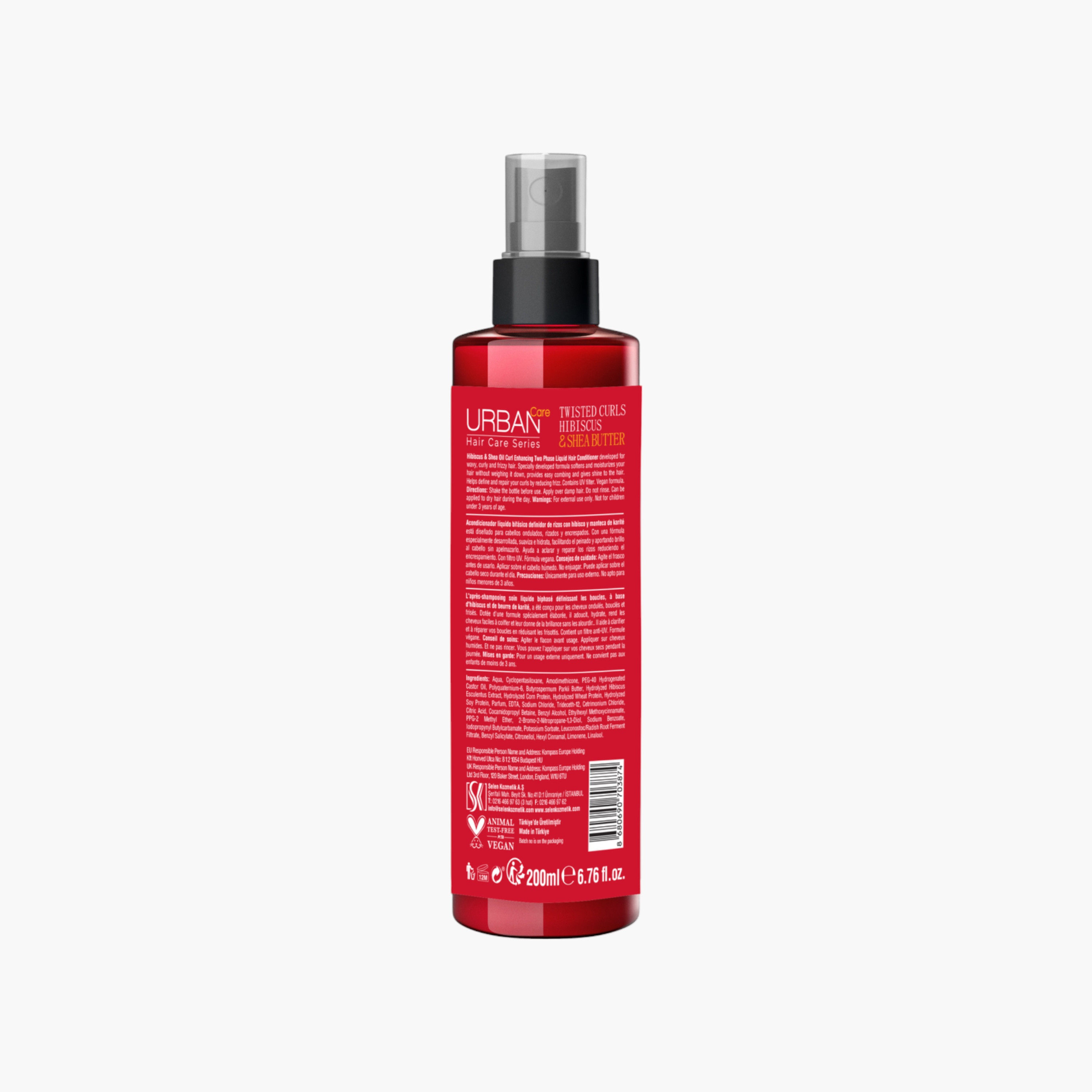 Urban Care Twisted Curls Hibiscus and Shea Butter Leave-In Conditioner Spray - 200 ml-beautyandpersonalcare-hair-haircare-conditioners-image-2