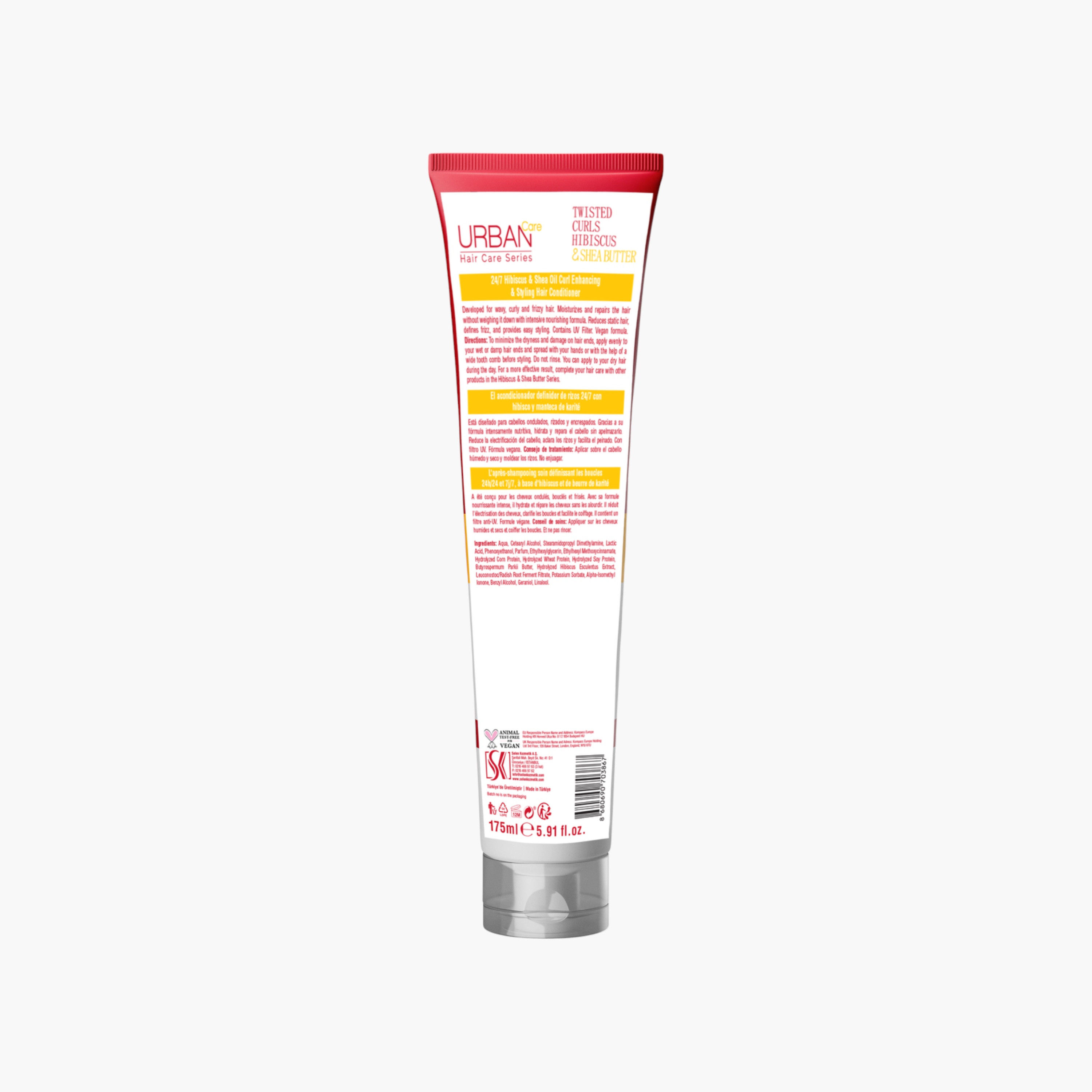 Urban Care Twisted Curls Hibiscus and Shea Butter Oil In Cream-Conditioner - 175 ml-beautyandpersonalcare-hair-haircare-conditioners-image-2