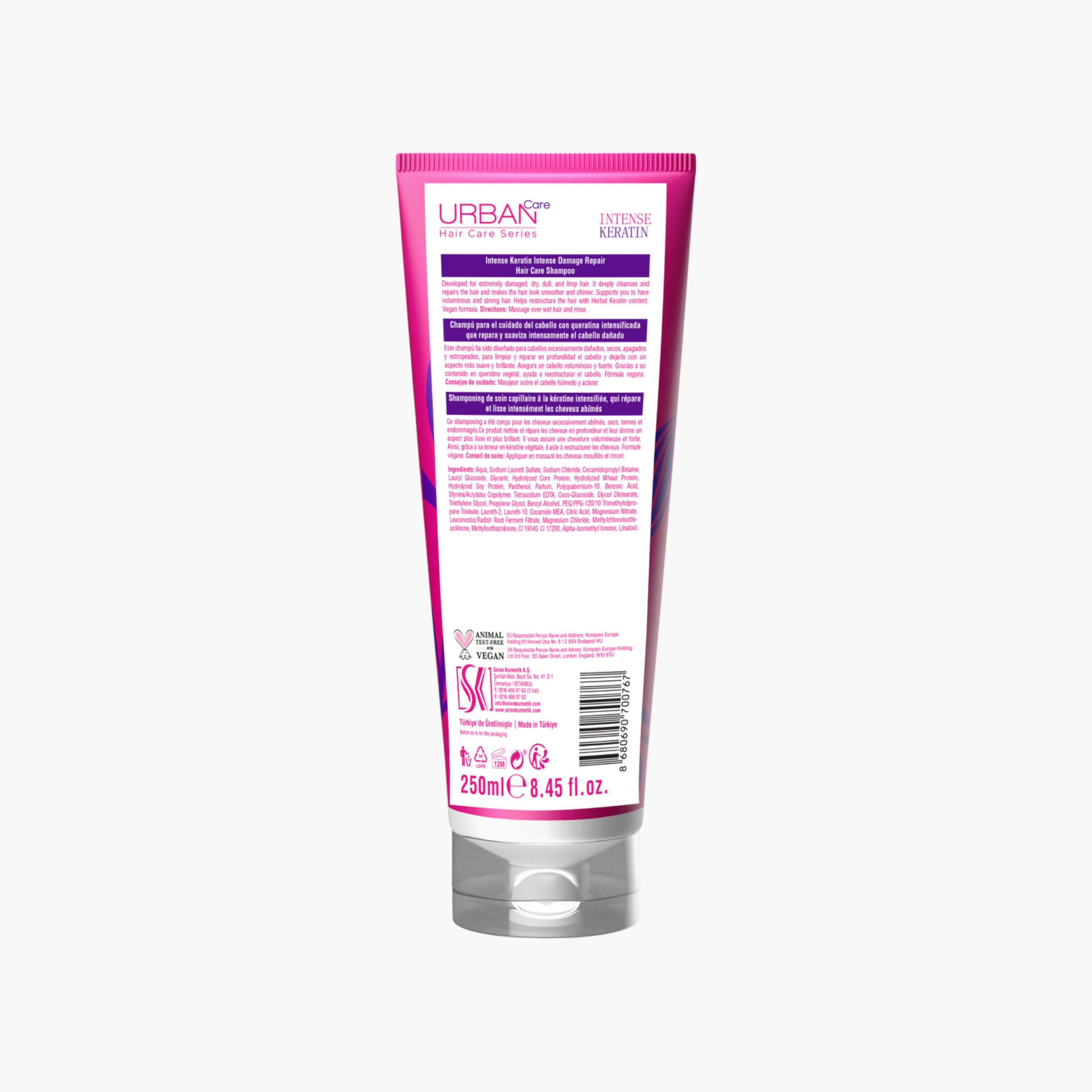 Urban Care Intense Keratin Hair Care Shampoo - 250 ml-beautyandpersonalcare-hair-haircare-shampoos-image-2