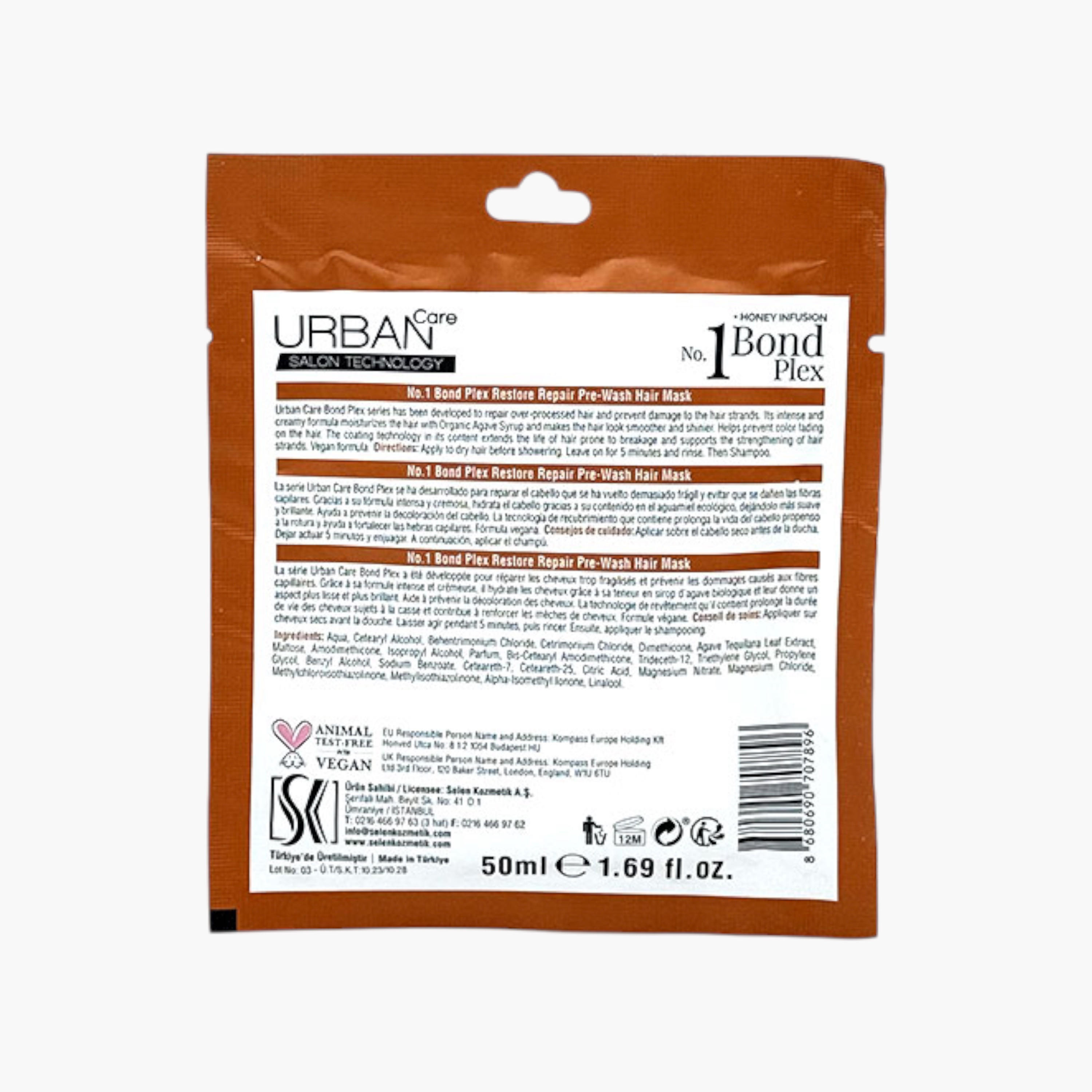 Urban Care No 1 Bond Plex Repair Pre-Wash Hair Treatment Mask - 50 ml-beautyandpersonalcare-hair-haircare-hairmasksandcreams-image-2