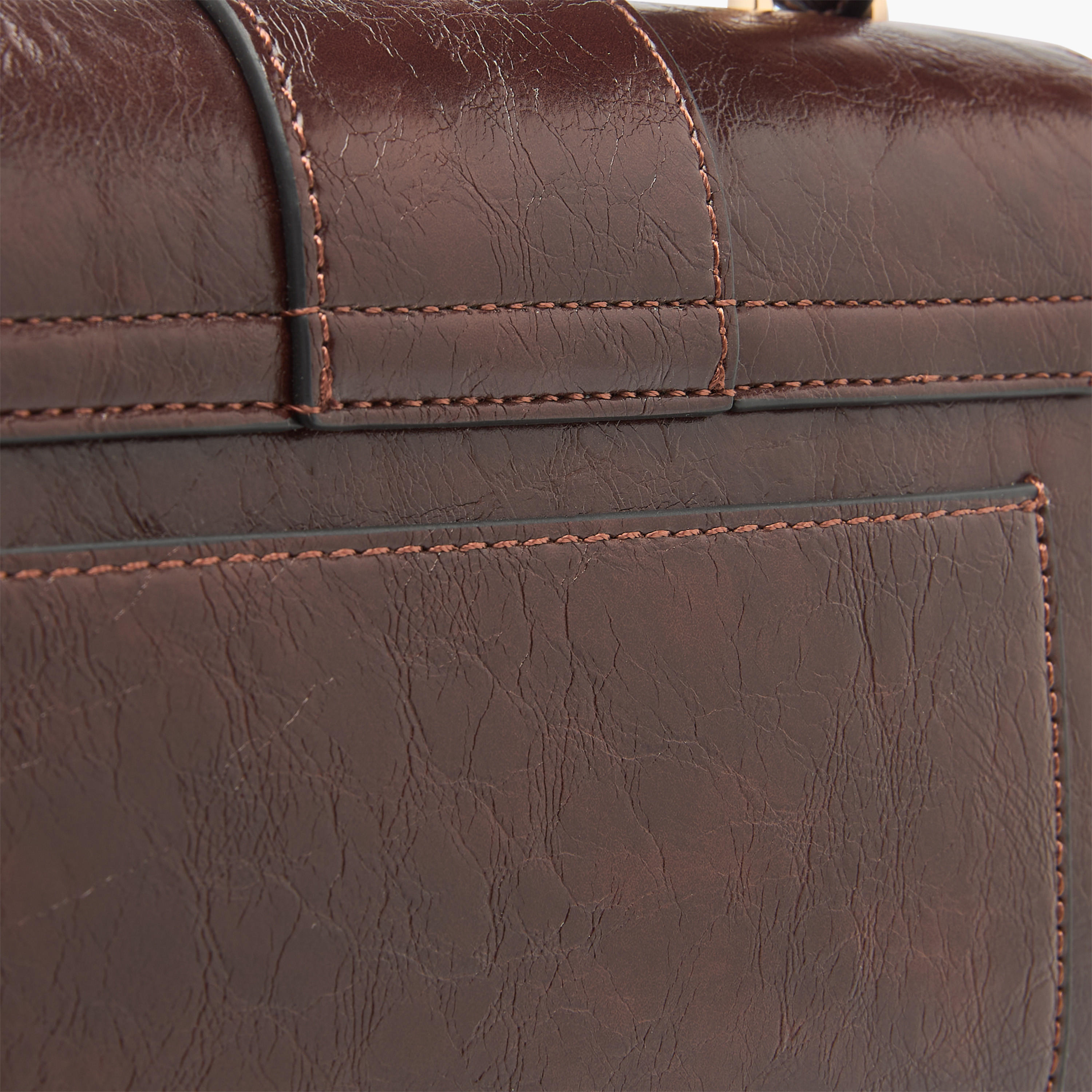 شنطة ساتشيل سادة بزر إغلاق وحزام قابل للفصل من لو كونفورت-women-bagsandwallets-handbags-image-7