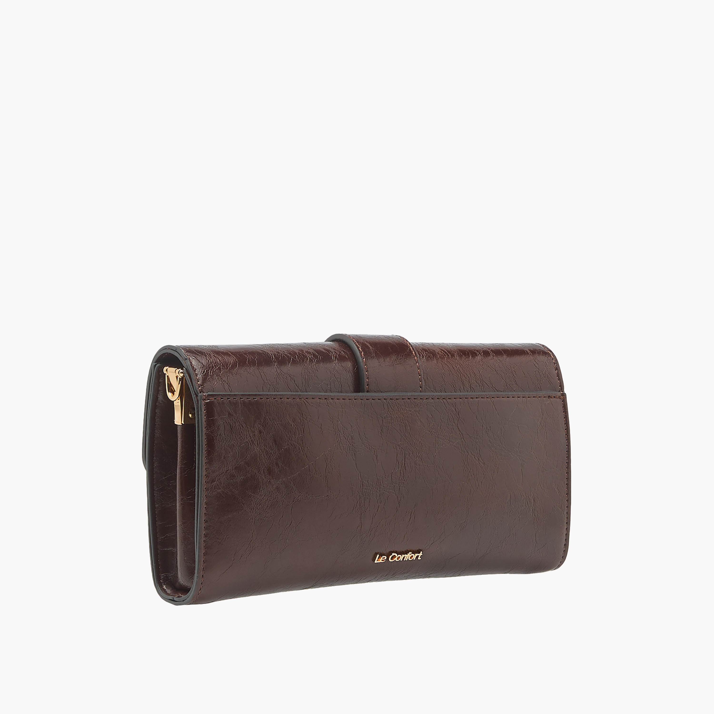 Le Confort Solid Crossbody Bag with Button Closure and Chain Strap-women-bagsandwallets-handbags-image-4