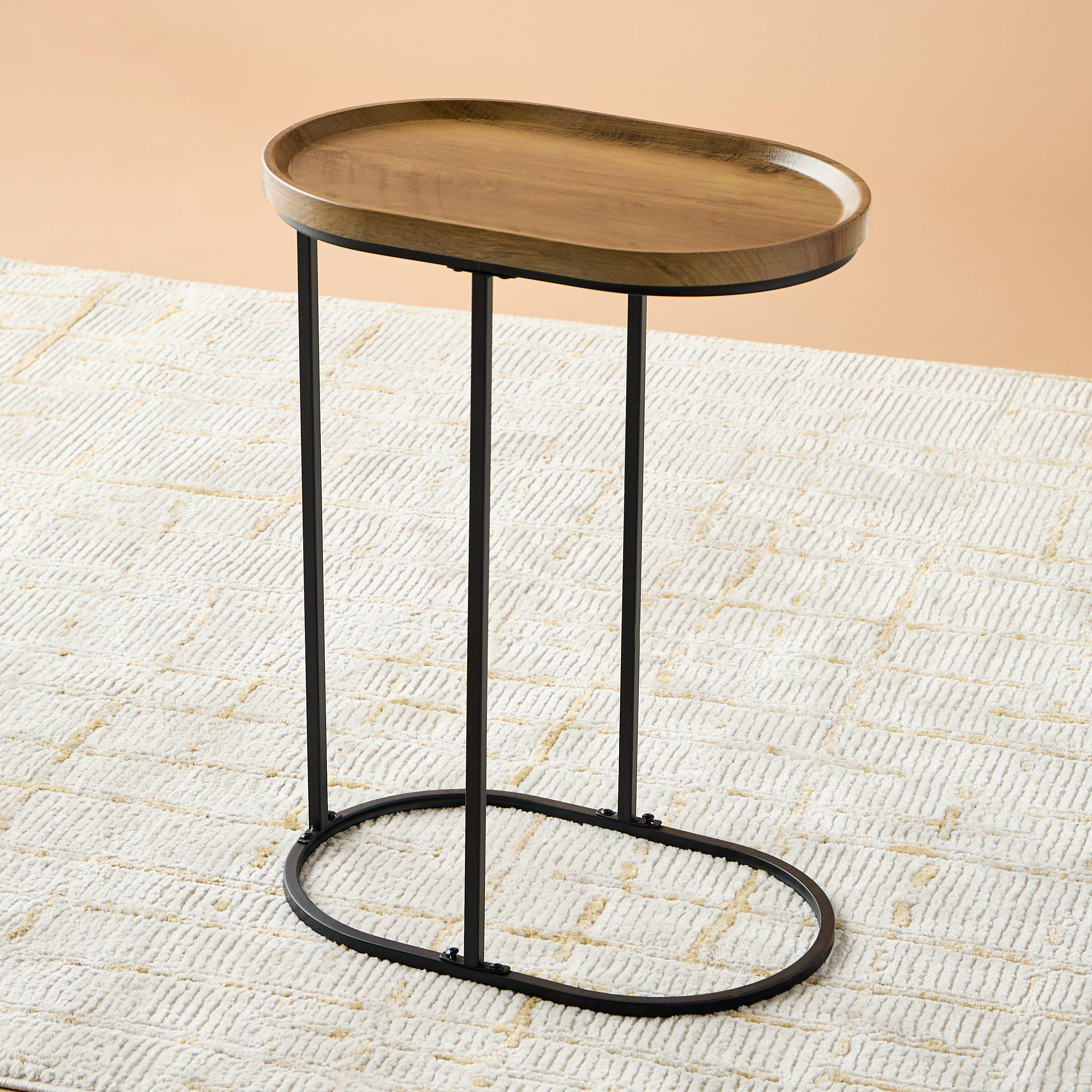Wooden Top Side Table - 46x30x60 cms-furniture-livingroom-sideandendtables-image-2