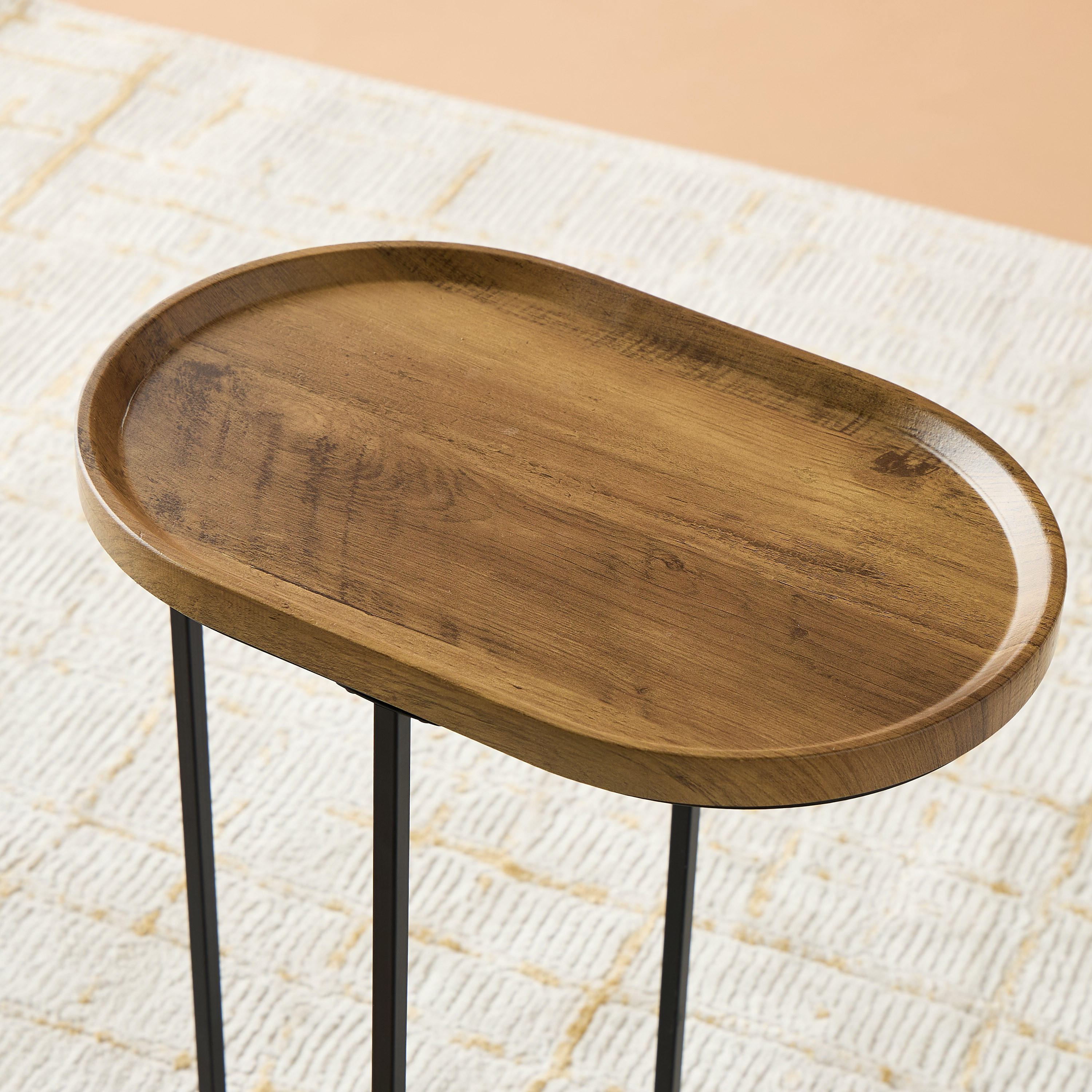 Wooden Top Side Table - 46x30x60 cms-furniture-livingroom-sideandendtables-image-3