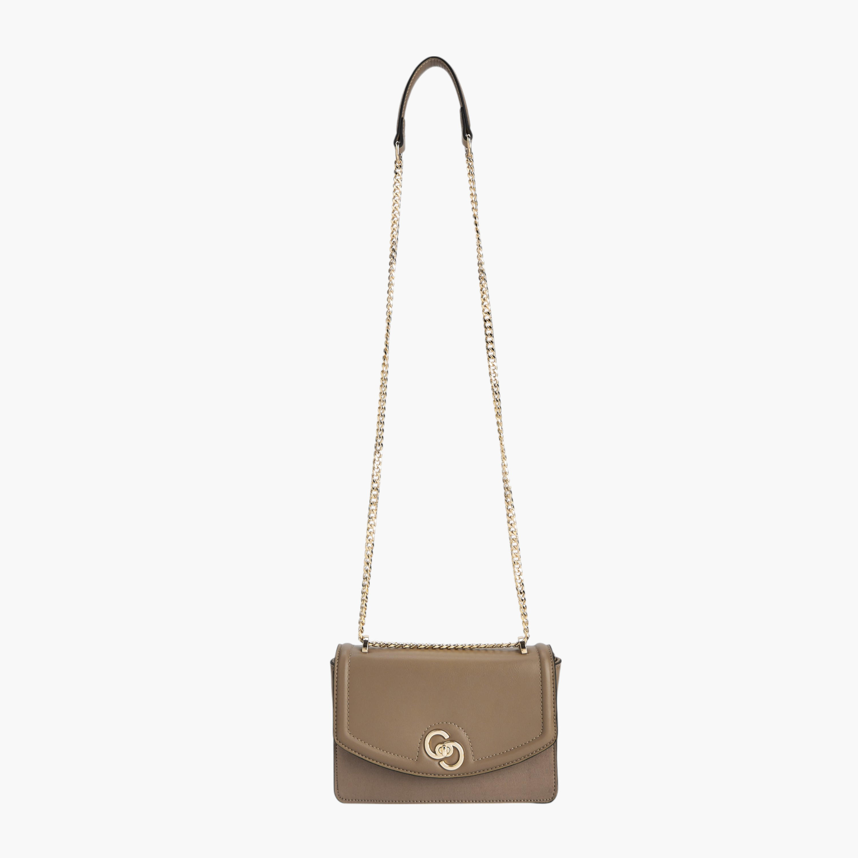 شنطة كروس بودي سادة بحمالة سلسلة وقفل تويست من سيليست-women-bagsandwallets-handbags-image-2