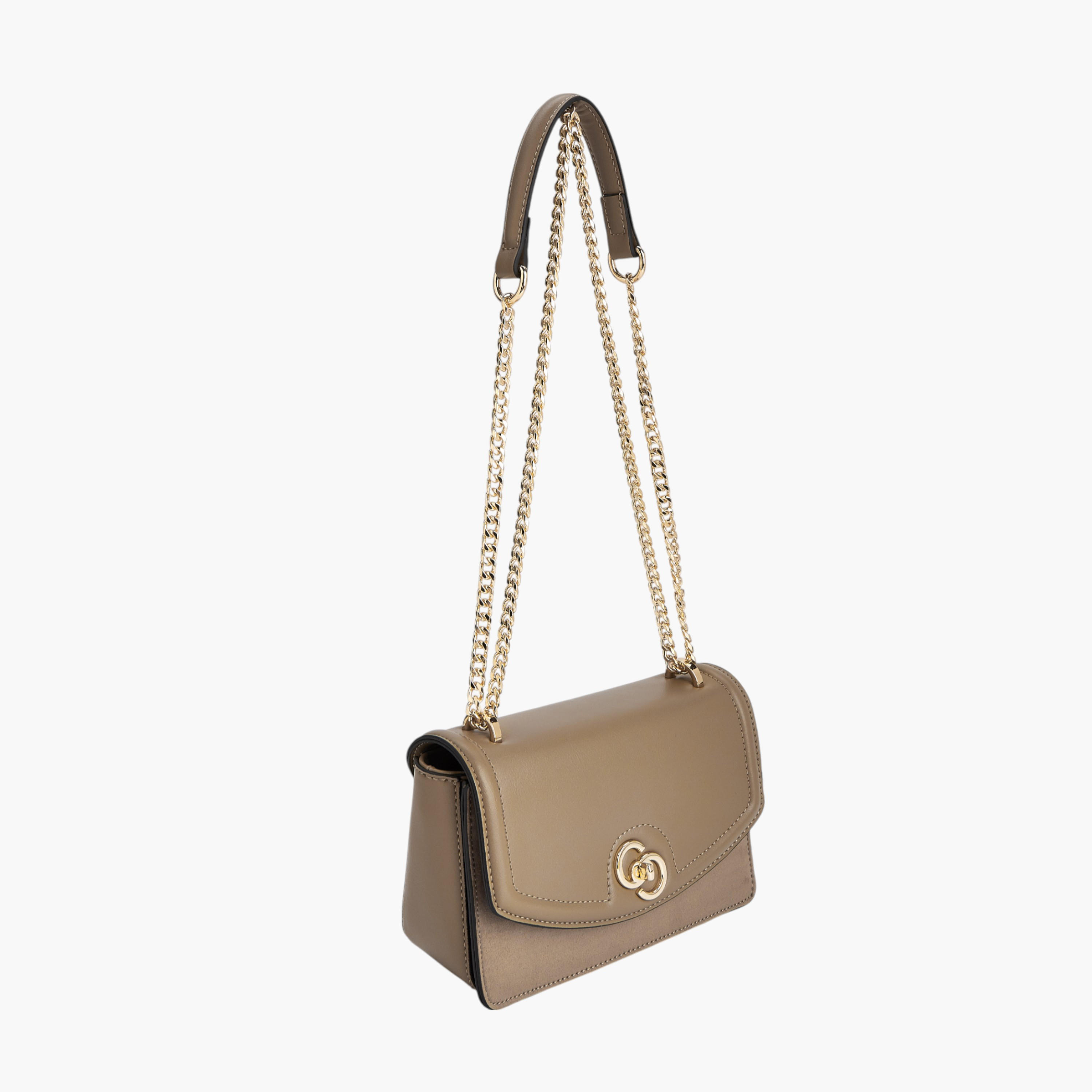 شنطة كروس بودي سادة بحمالة سلسلة وقفل تويست من سيليست-women-bagsandwallets-handbags-image-4
