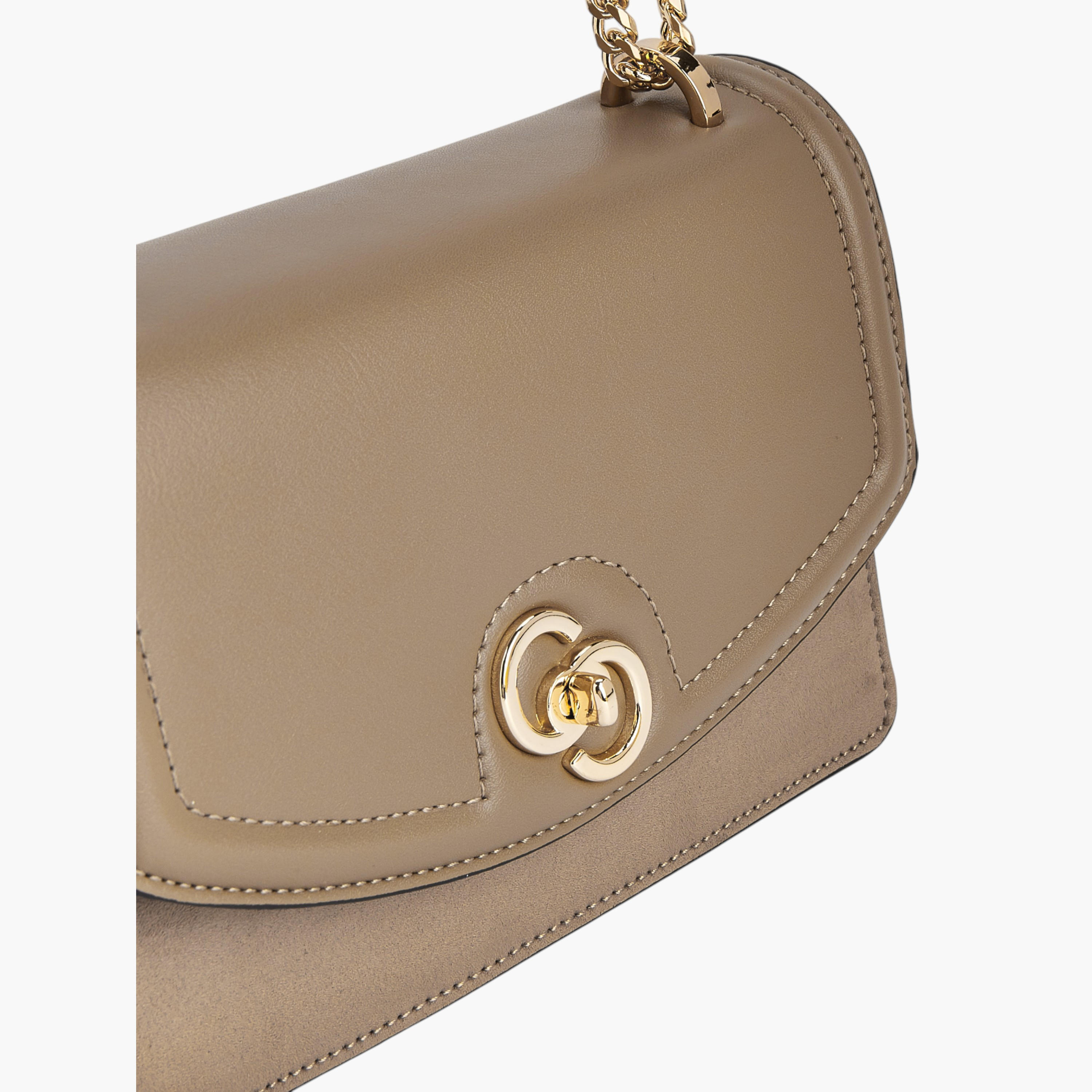 شنطة كروس بودي سادة بحمالة سلسلة وقفل تويست من سيليست-women-bagsandwallets-handbags-image-5