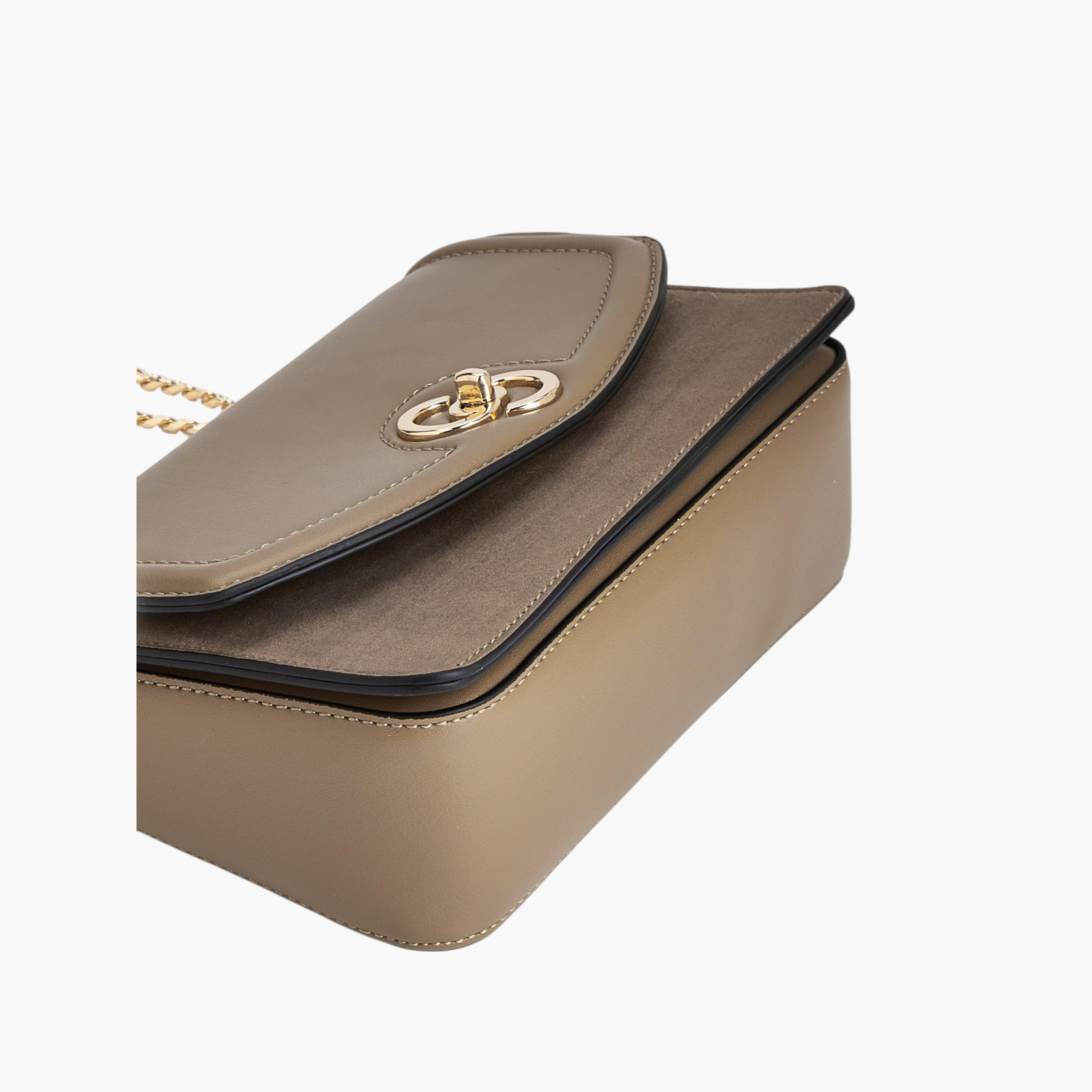 شنطة كروس بودي سادة بحمالة سلسلة وقفل تويست من سيليست-women-bagsandwallets-handbags-image-6