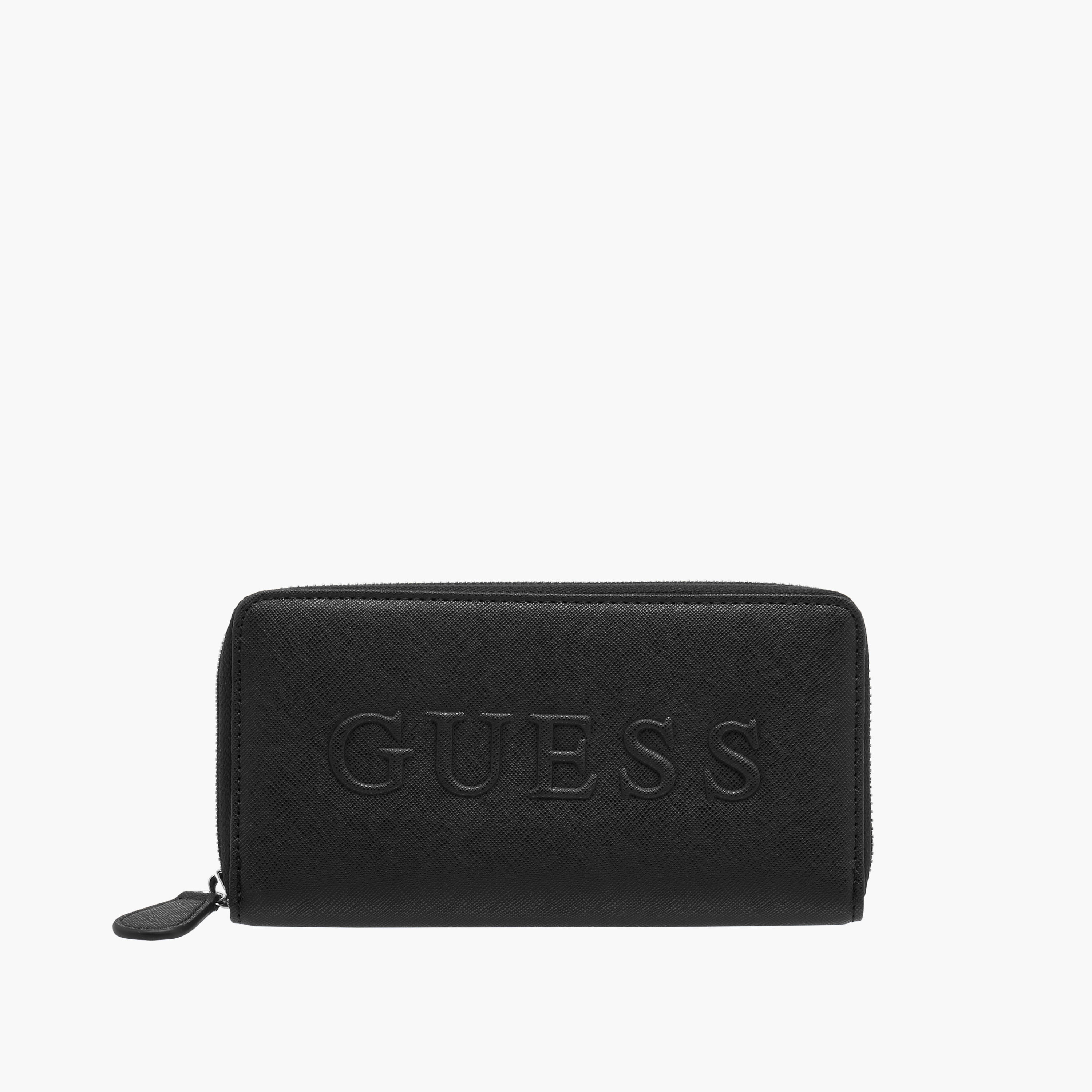 Guess Hassington Logo Embossed Zip Around Wallet-women-bagsandwallets-wallets-image-1