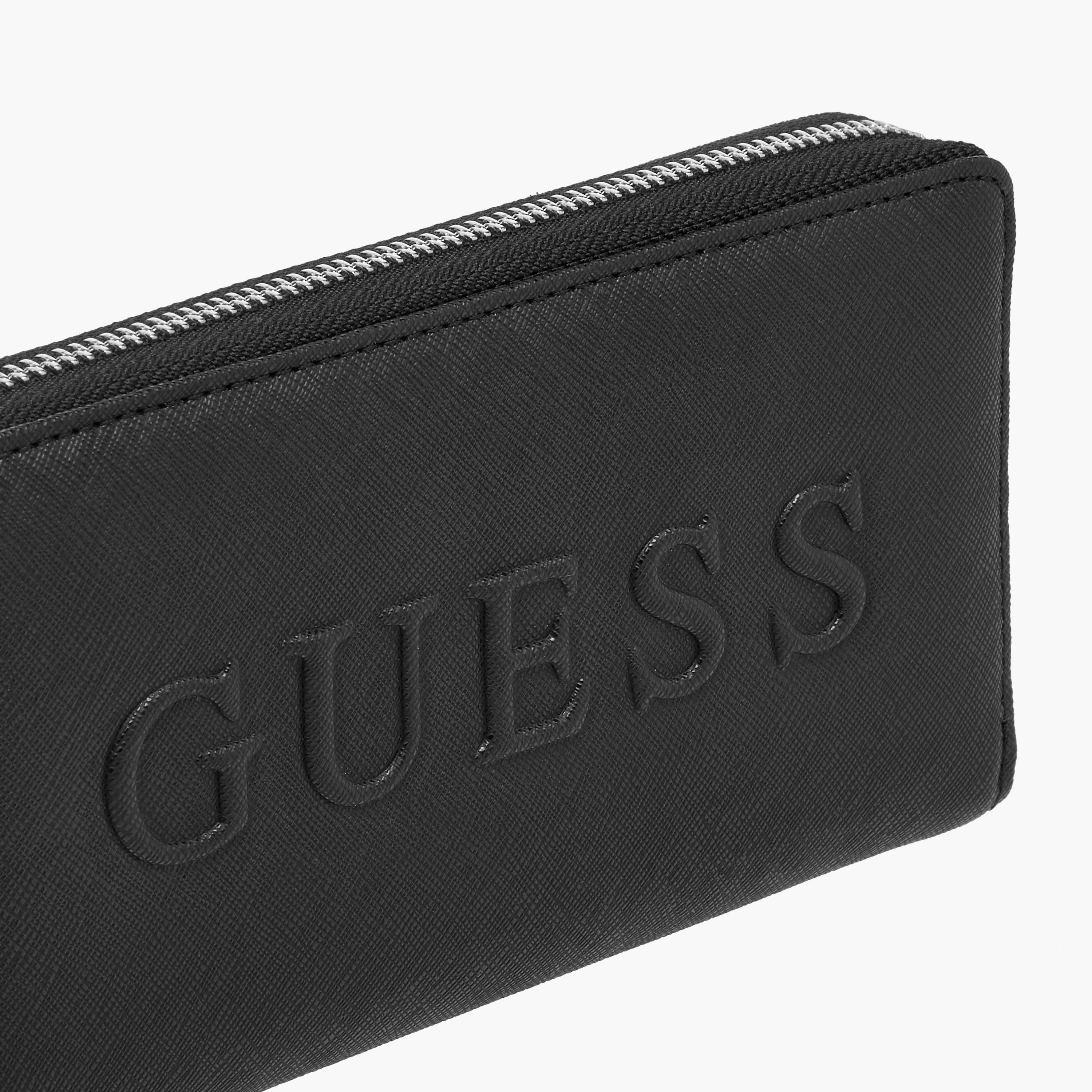 Guess Hassington Logo Embossed Zip Around Wallet-women-bagsandwallets-wallets-image-3
