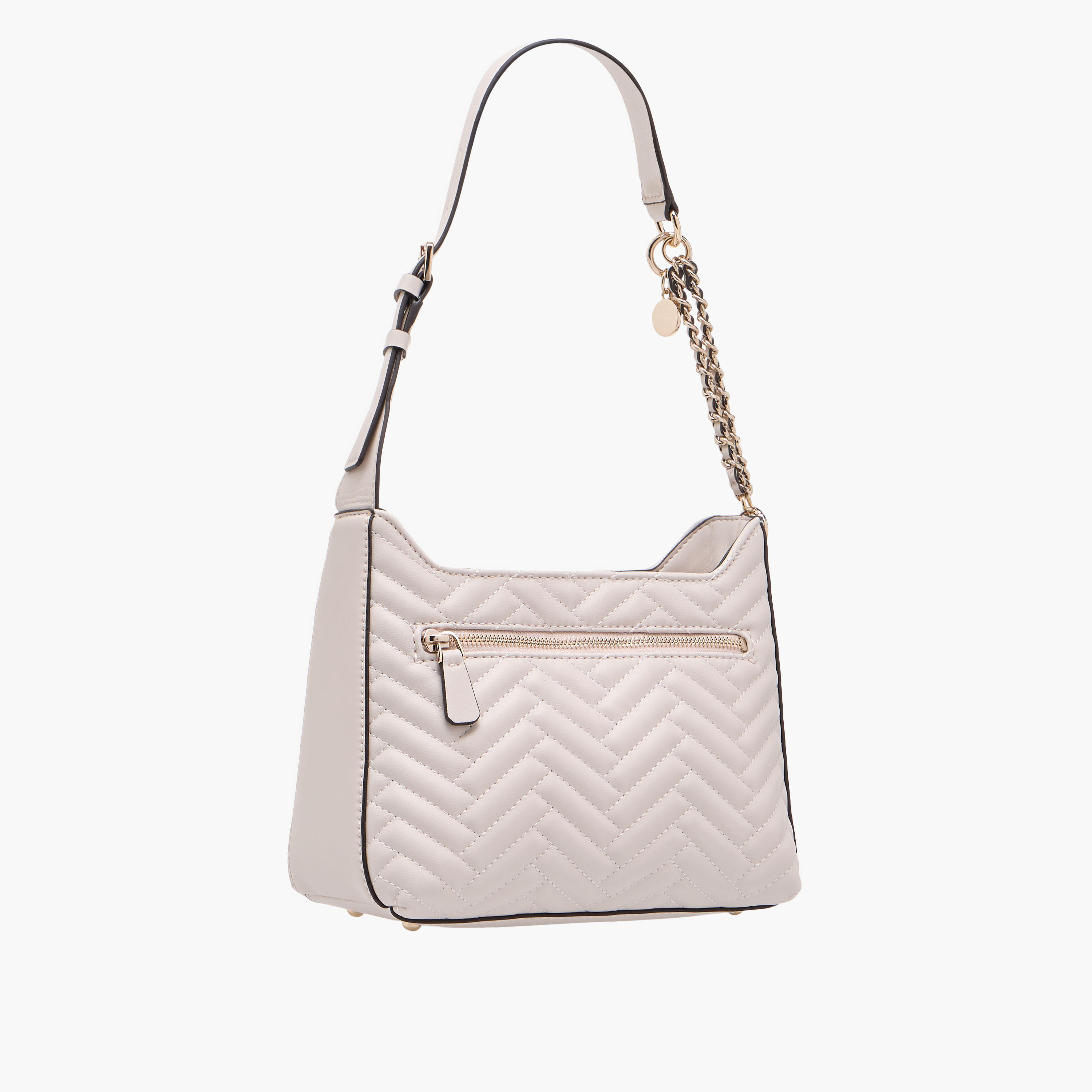 Guess Anning Quilted Shoulder Bag with Adjustable Strap and Zip Closure-women-bagsandwallets-handbags-image-4
