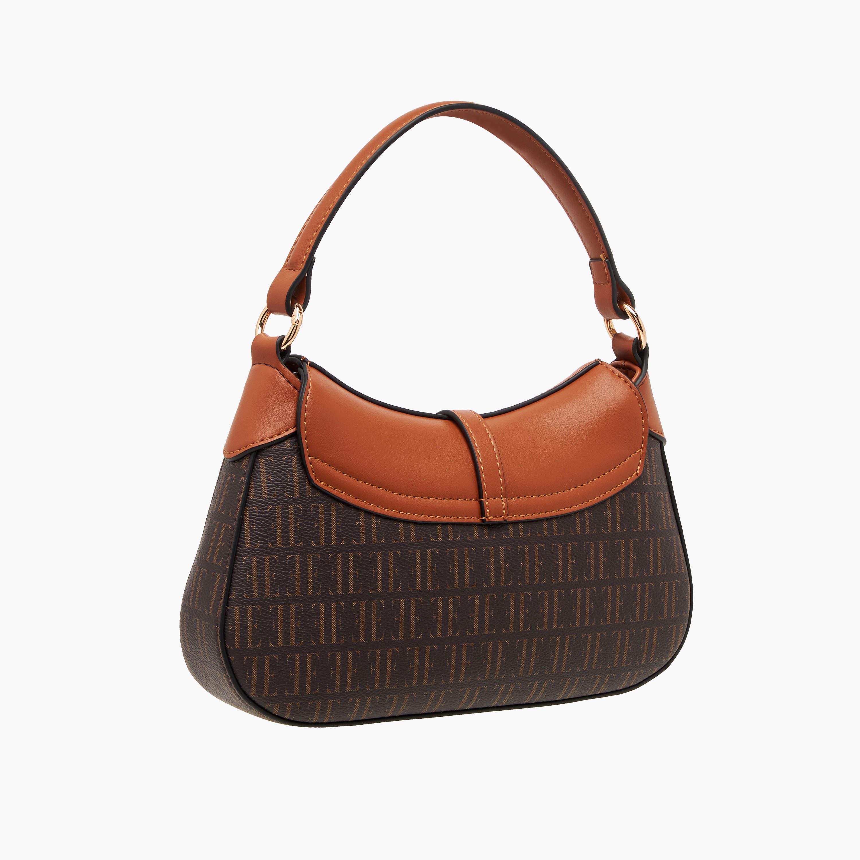 شنطة كروس بودي بحزام قابل للتعديل وزر إغلاق وطبعات مونوجرام من إيل-women-bagsandwallets-handbags-image-4