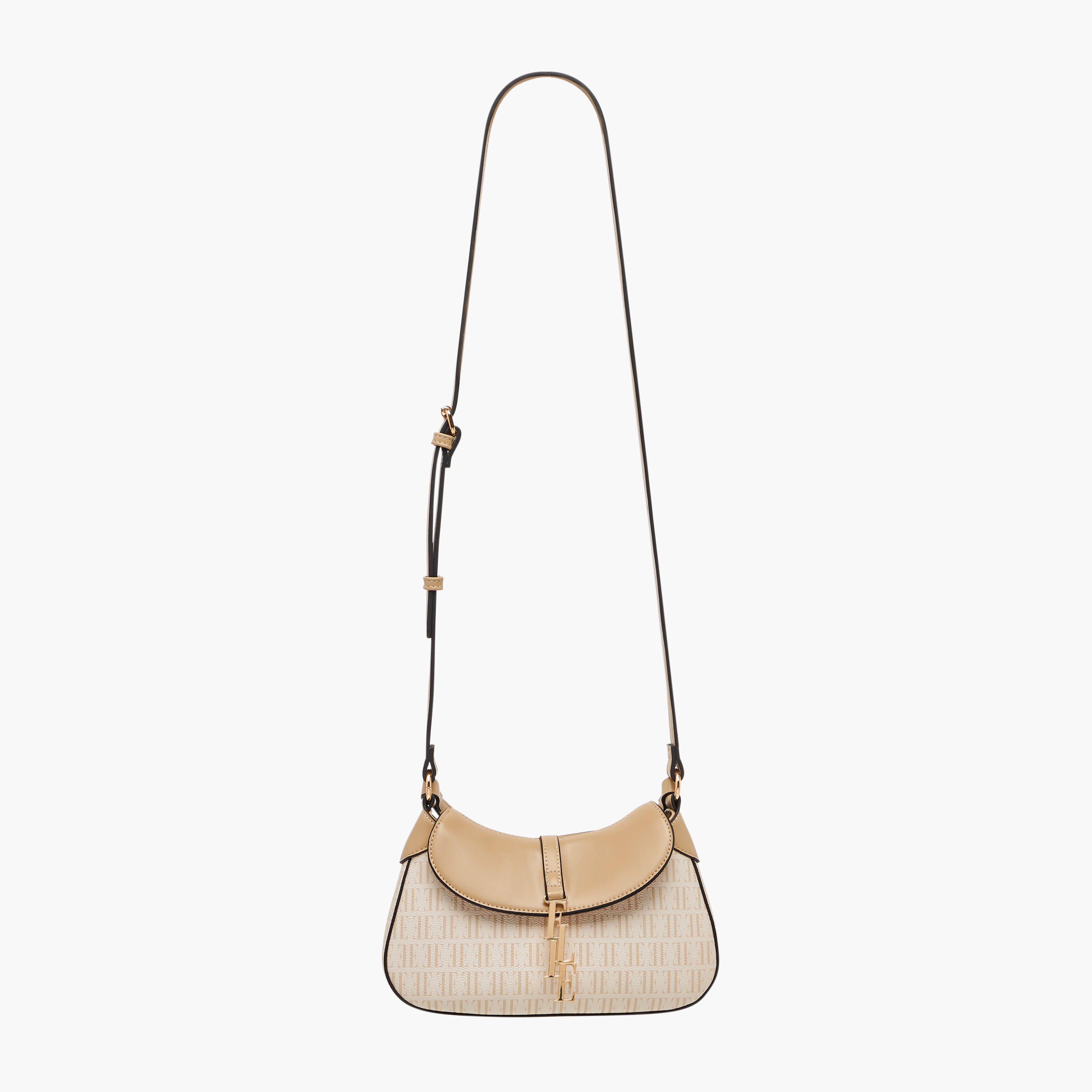 شنطة كروس بودي بحزام قابل للتعديل وزر إغلاق وطبعات مونوجرام من إيل-women-bagsandwallets-handbags-image-3