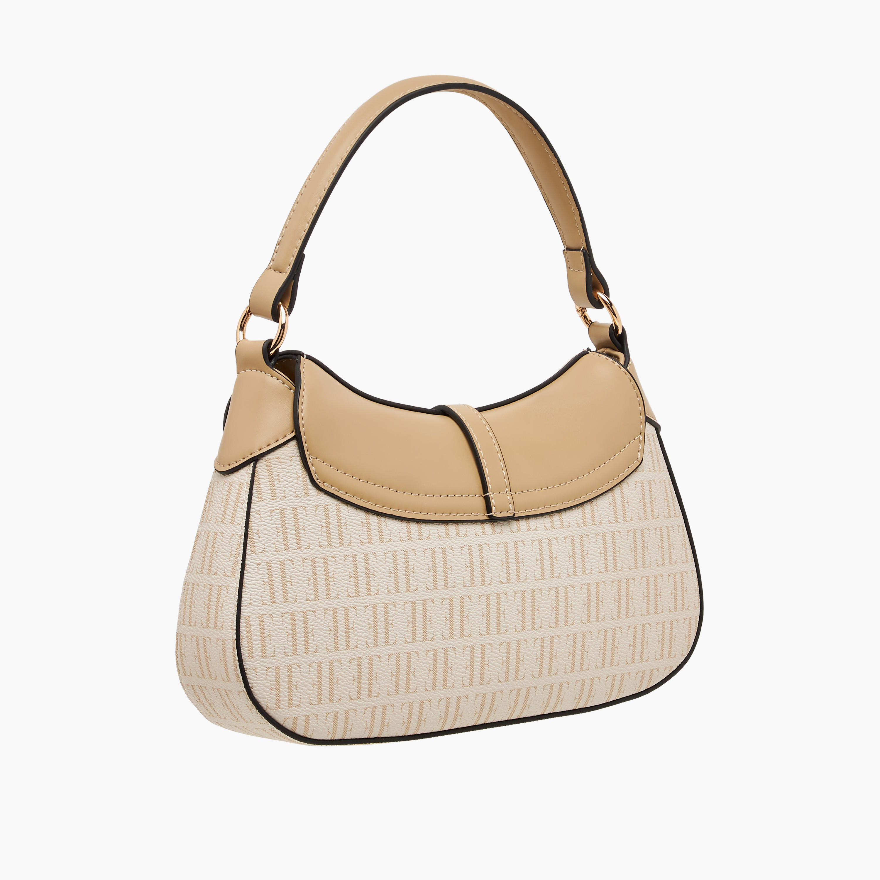 شنطة كروس بودي بحزام قابل للتعديل وزر إغلاق وطبعات مونوجرام من إيل-women-bagsandwallets-handbags-image-4
