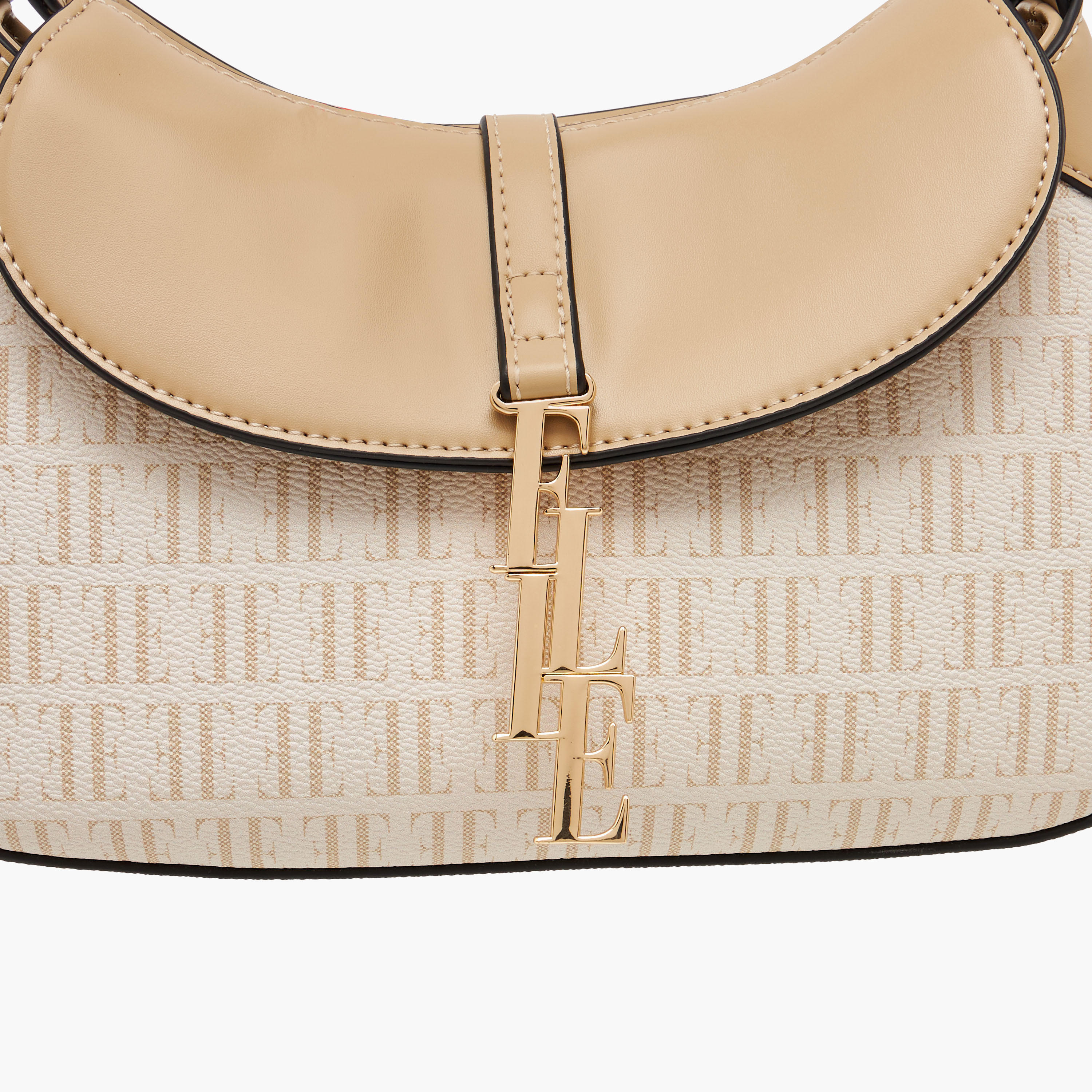 شنطة كروس بودي بحزام قابل للتعديل وزر إغلاق وطبعات مونوجرام من إيل-women-bagsandwallets-handbags-image-6