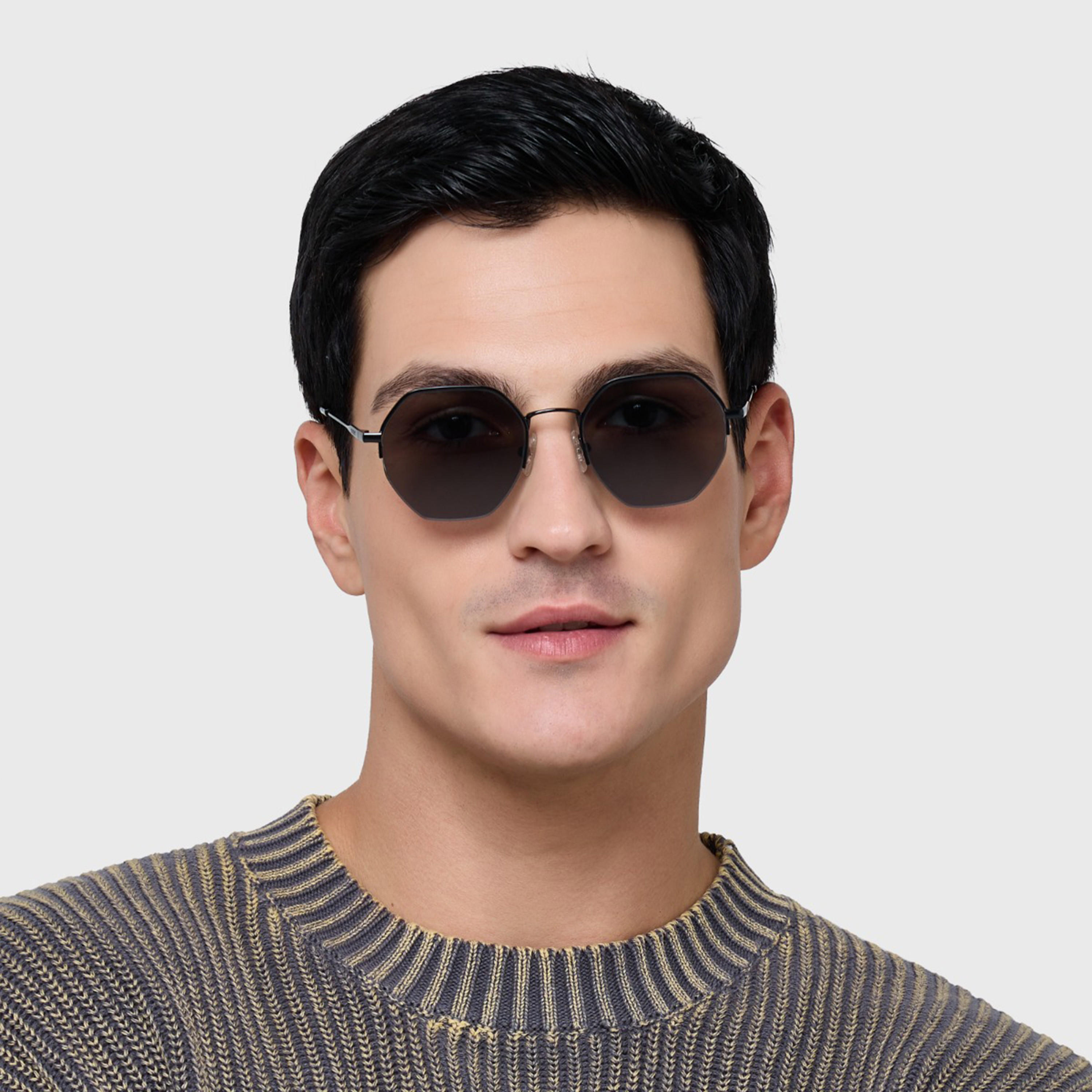 30صندايز-  نظارة شمسية أزورو سوداء بتصميم هندسي 50 مم su100101-30s-000305-0101-50-men-sunglasses-image-5