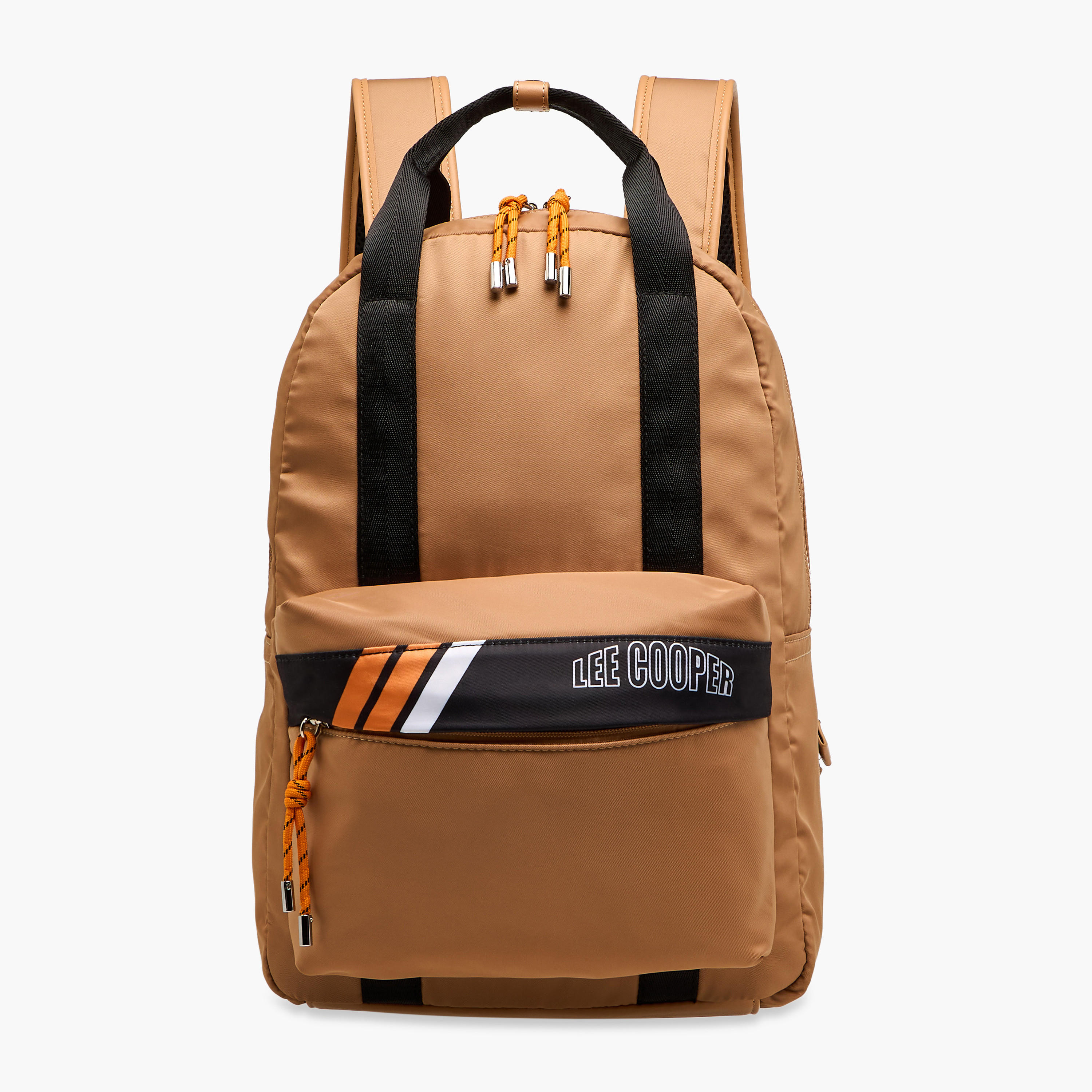 Lee Cooper Colourblock Backpack with Adjustable Shoulder Straps and Zip Closure - 13x30x40 cm-men-bags-image-1