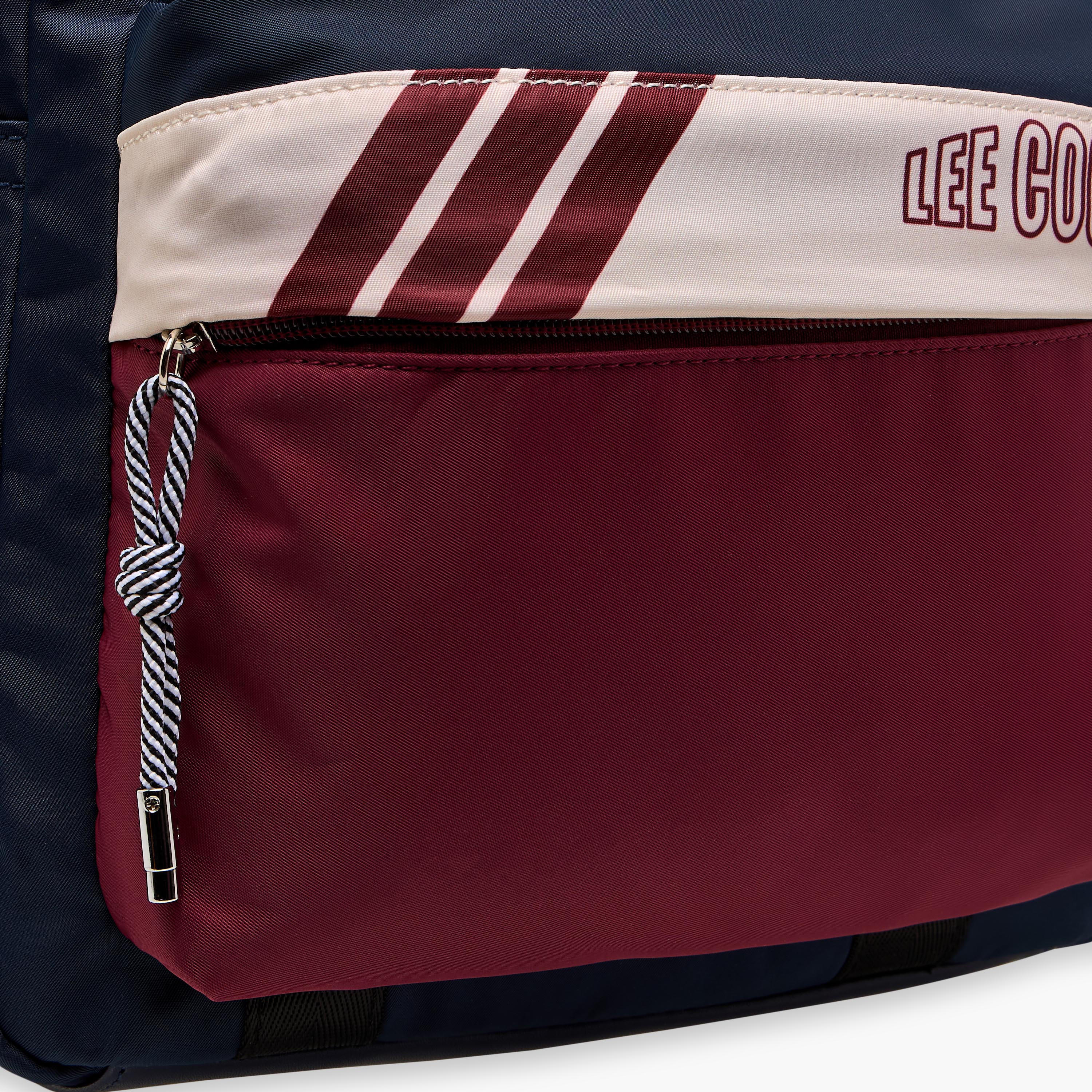 Lee Cooper Colourblock Backpack with Adjustable Shoulder Straps and Zip Closure - 13x30x40 cm-men-bags-image-5