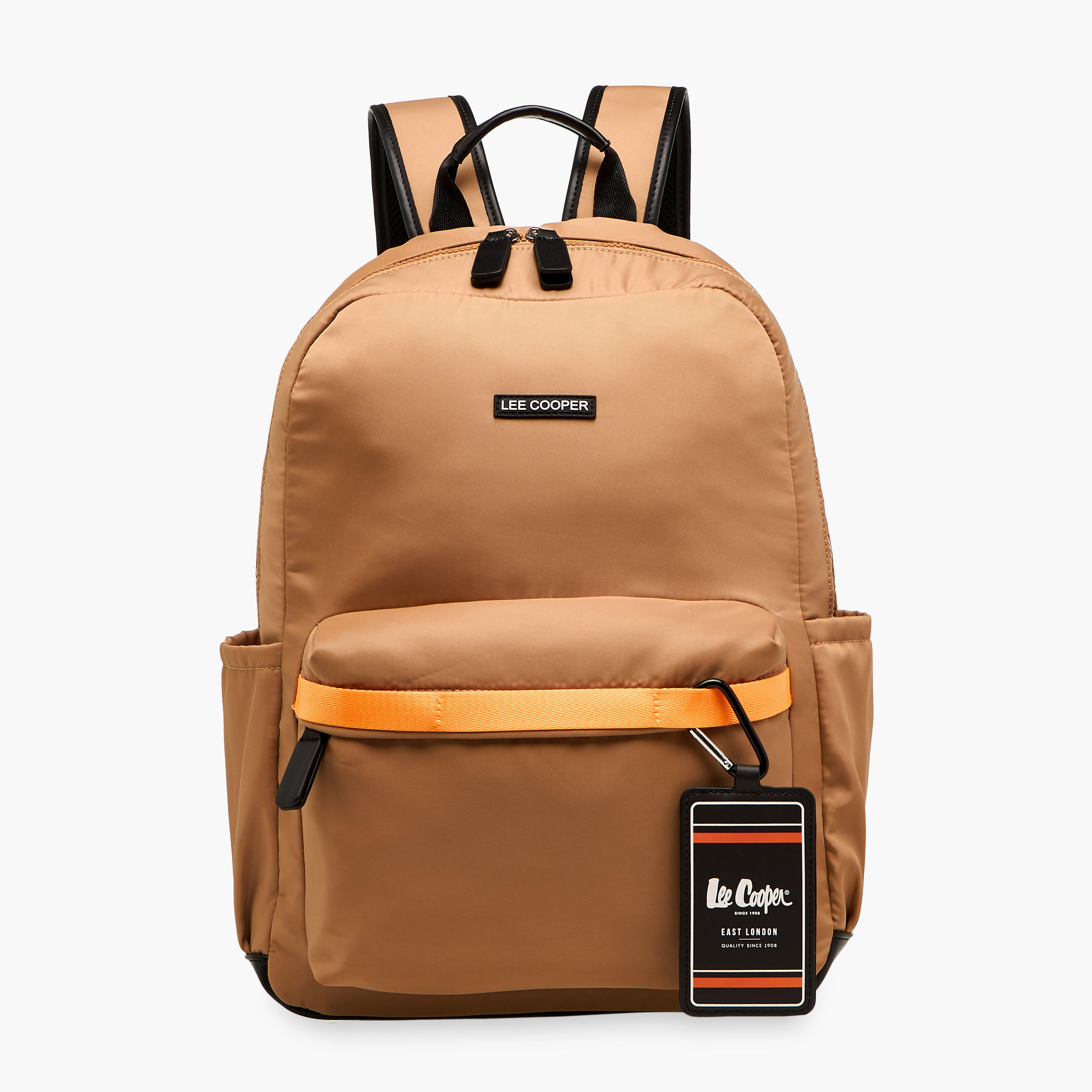 Lee Cooper Colourblock Backpack with Adjustable Shoulder Straps and Zip Closure - 13x30x41 cm-men-bags-image-1