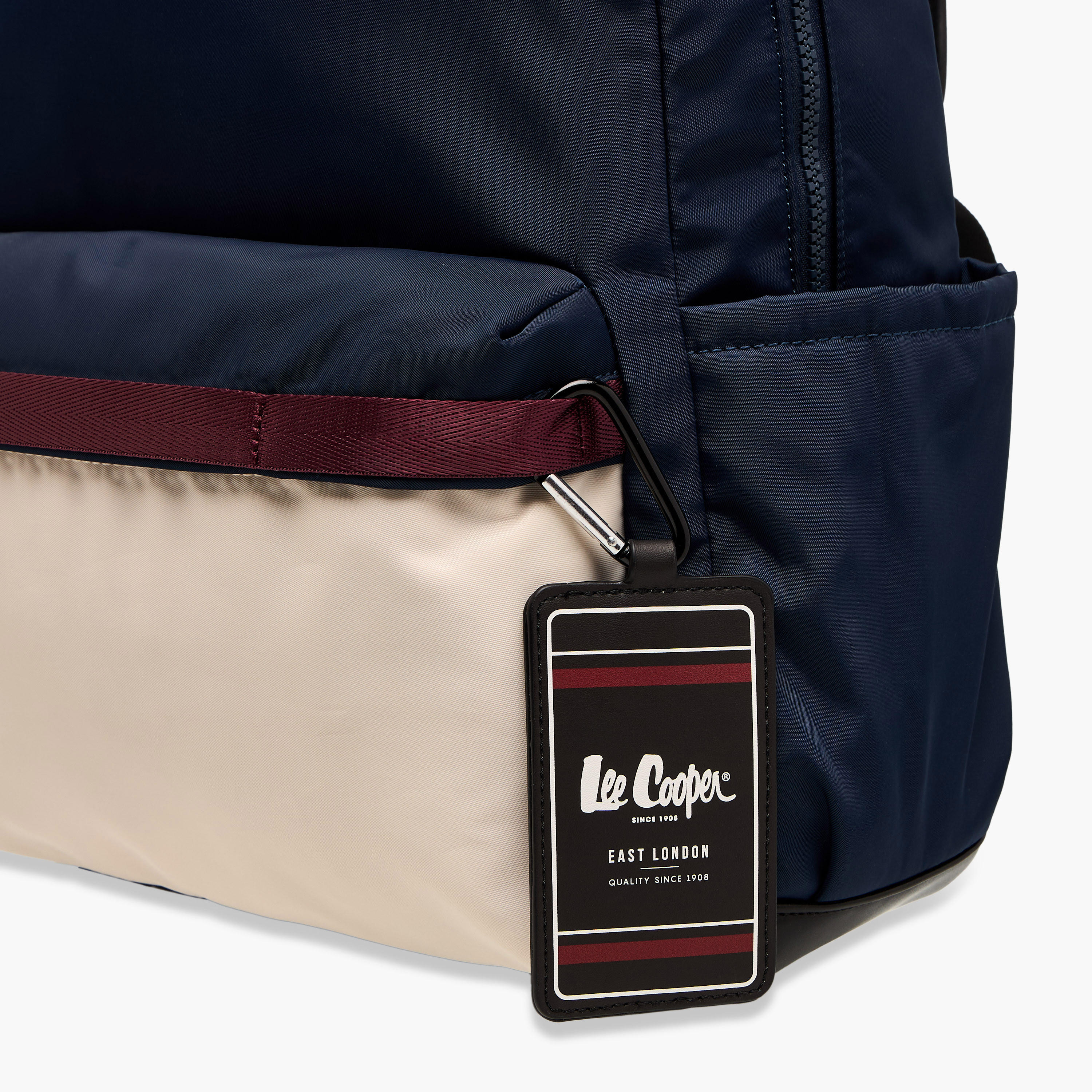 Lee Cooper Colourblock Backpack with Adjustable Shoulder Straps and Zip Closure - 13x30x41 cm-men-bags-image-4