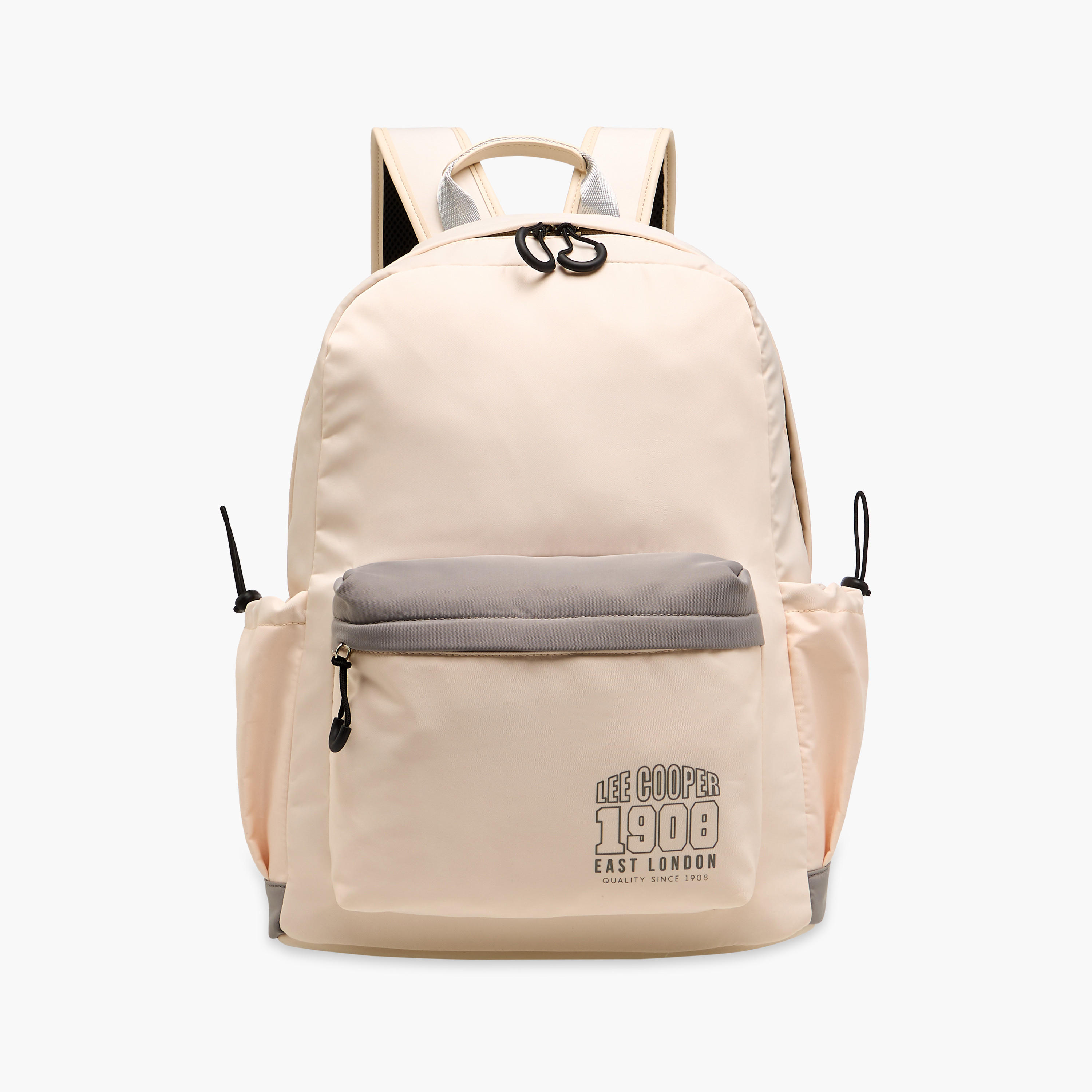 Lee Cooper Printed Backpack with Adjustable Shoulder Straps and Zip Closure - 13x30x41 cm-men-bags-image-1