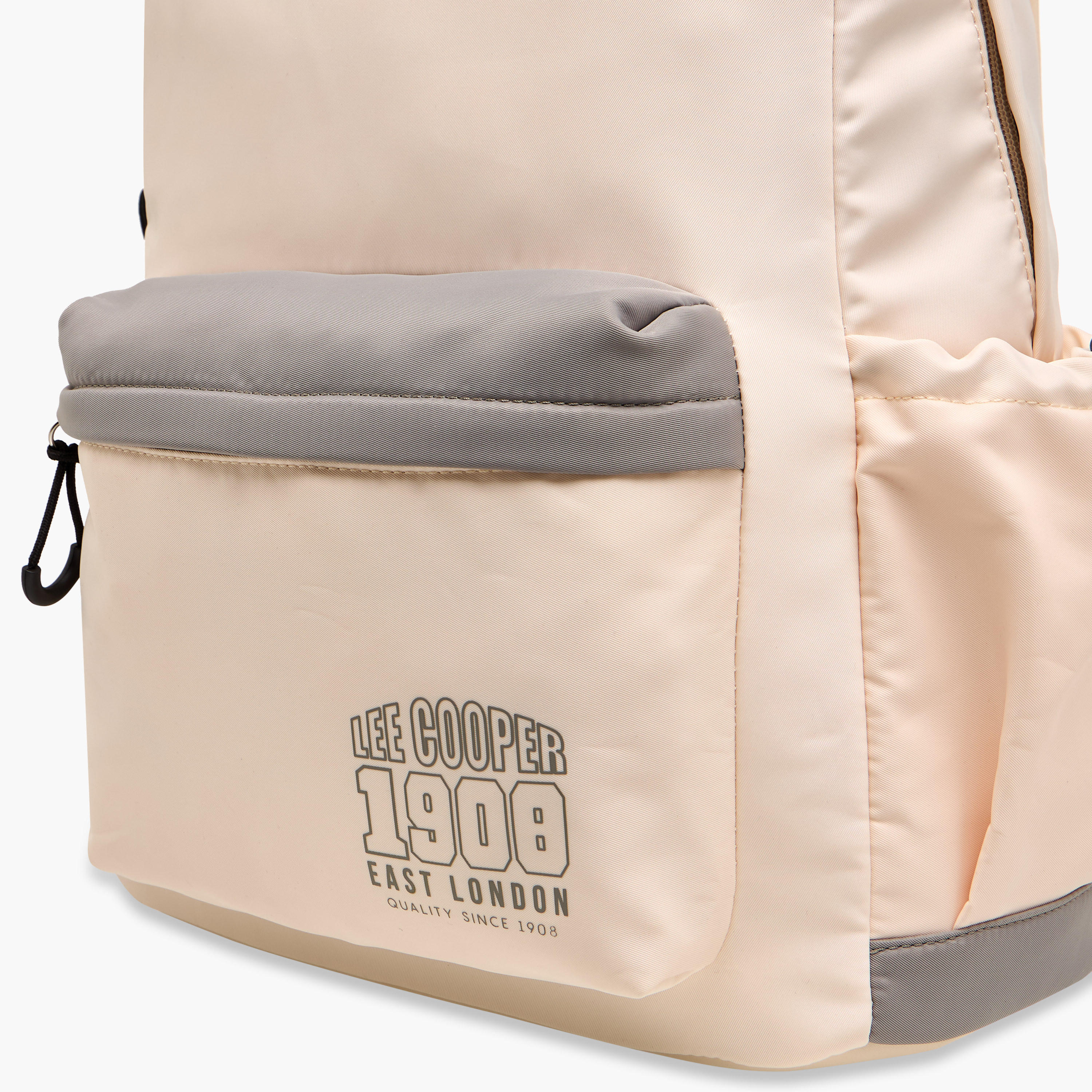 Lee Cooper Printed Backpack with Adjustable Shoulder Straps and Zip Closure - 13x30x41 cm-men-bags-image-5
