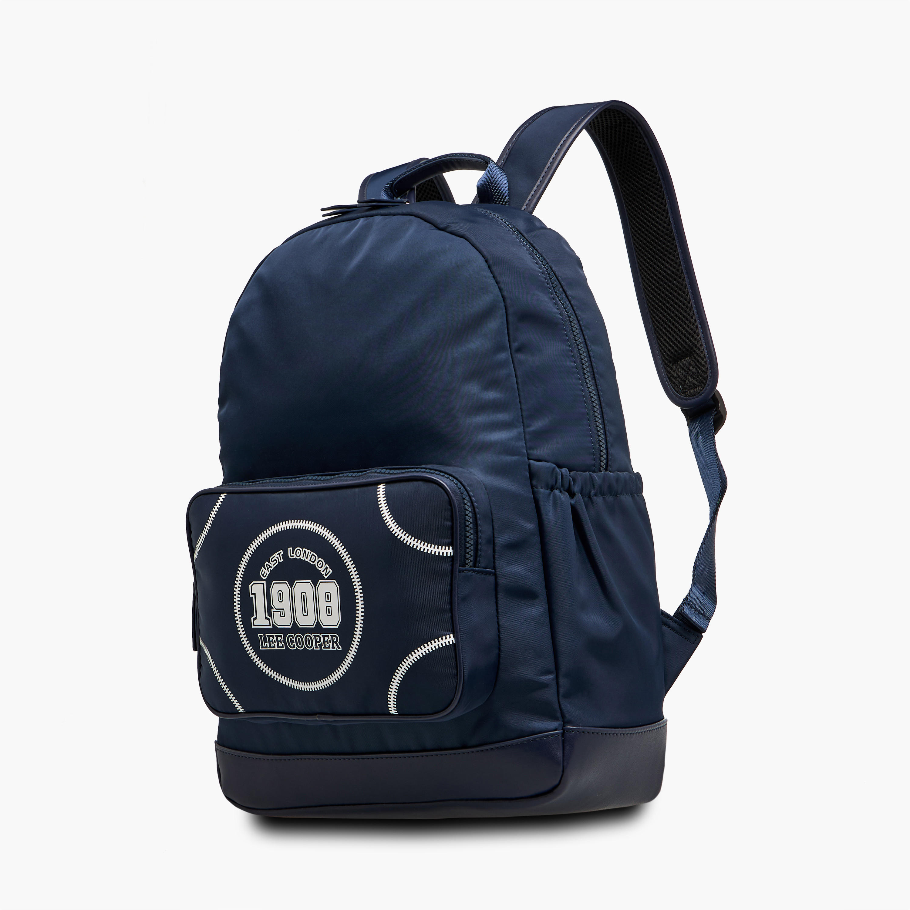 Lee Cooper Printed Backpack with Adjustable Shoulder Straps and Zip Closure - 13x30x41 cm-women-bagsandwallets-backpacks-image-2