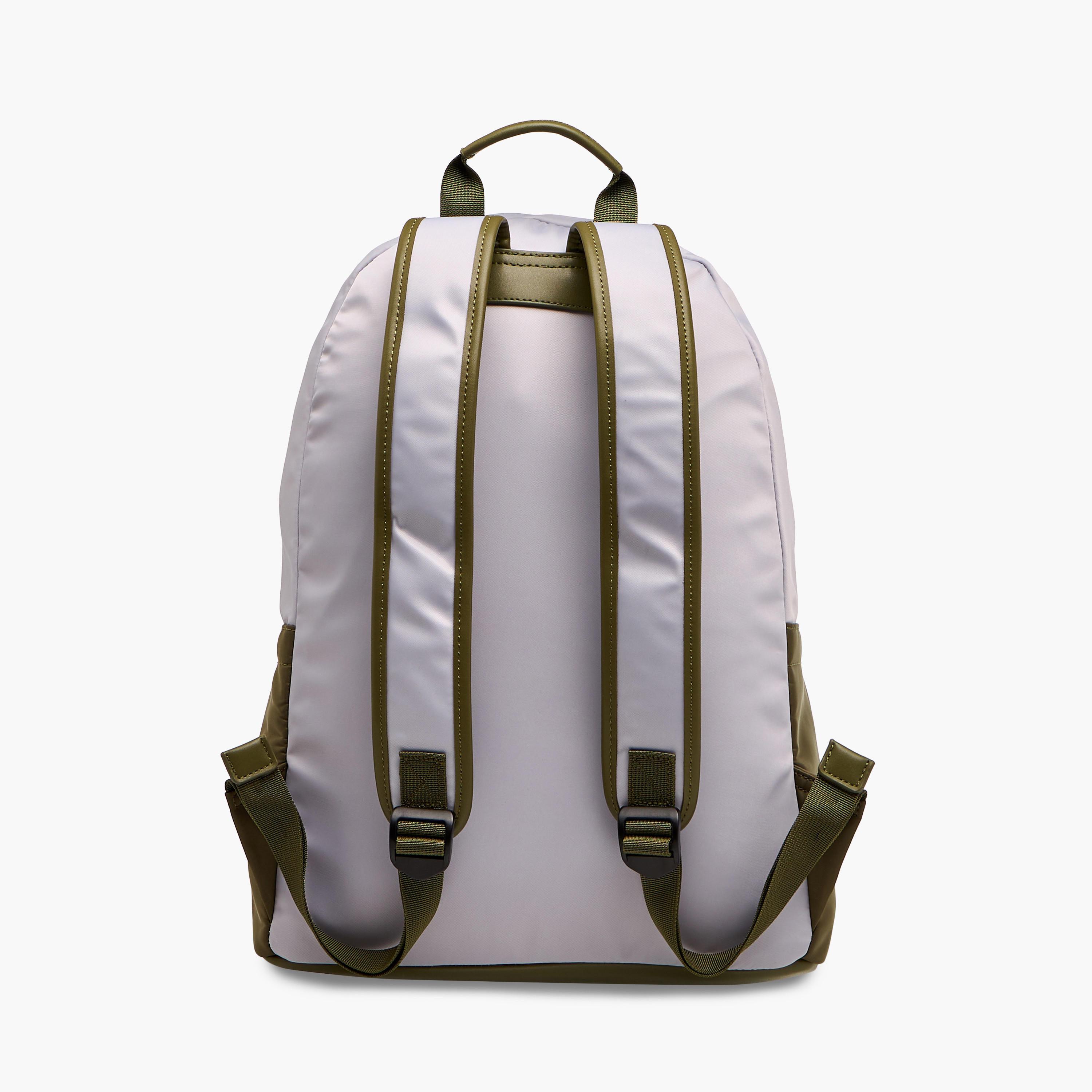 Lee Cooper Colourblock Backpack with Adjustable Shoulder Straps and Zip Closure - 15x30x40 cm-men-bags-image-3