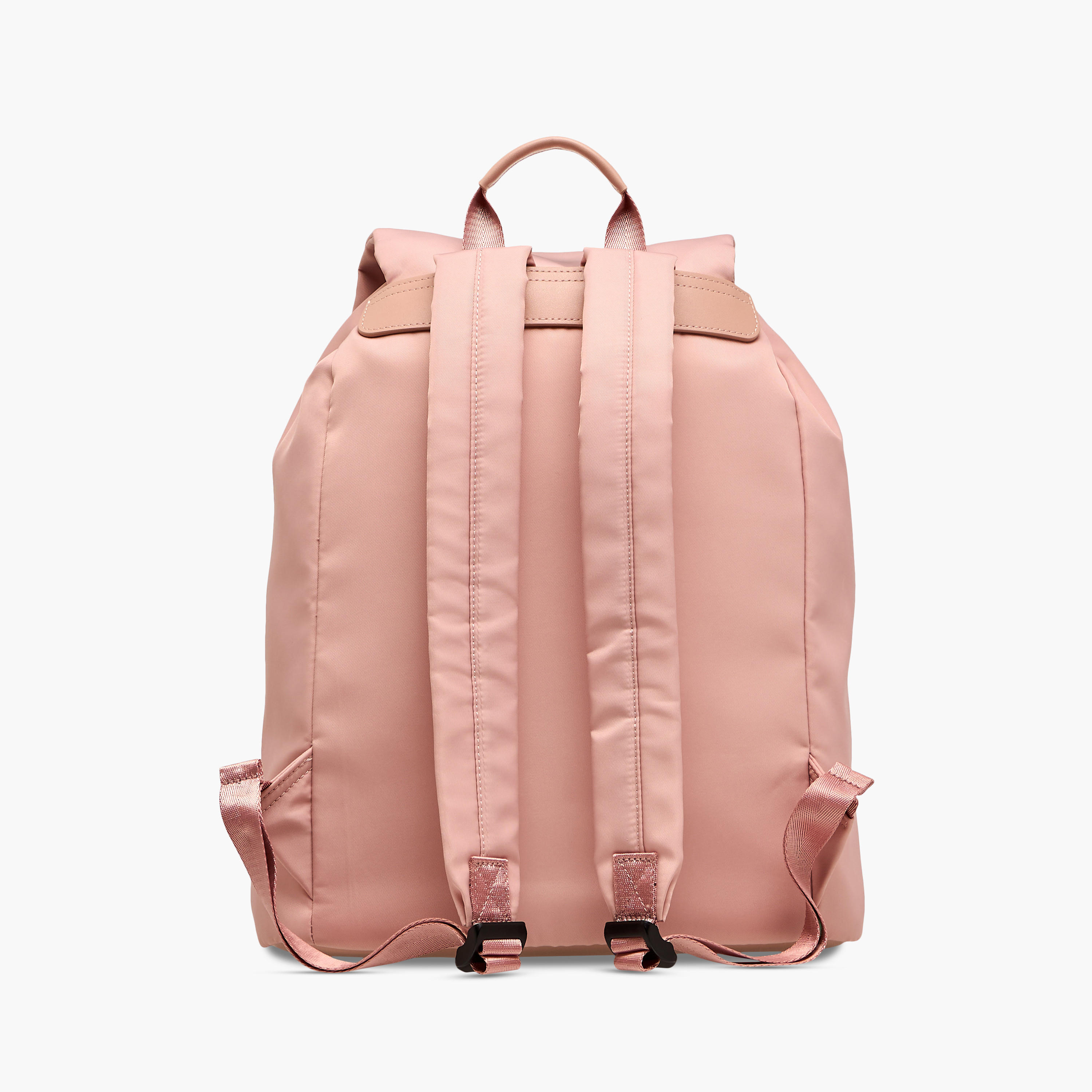 Lee Cooper Logo Print Backpack with Adjustable Straps and Drawstring Closure - 15x30x43 cm-men-bags-image-3