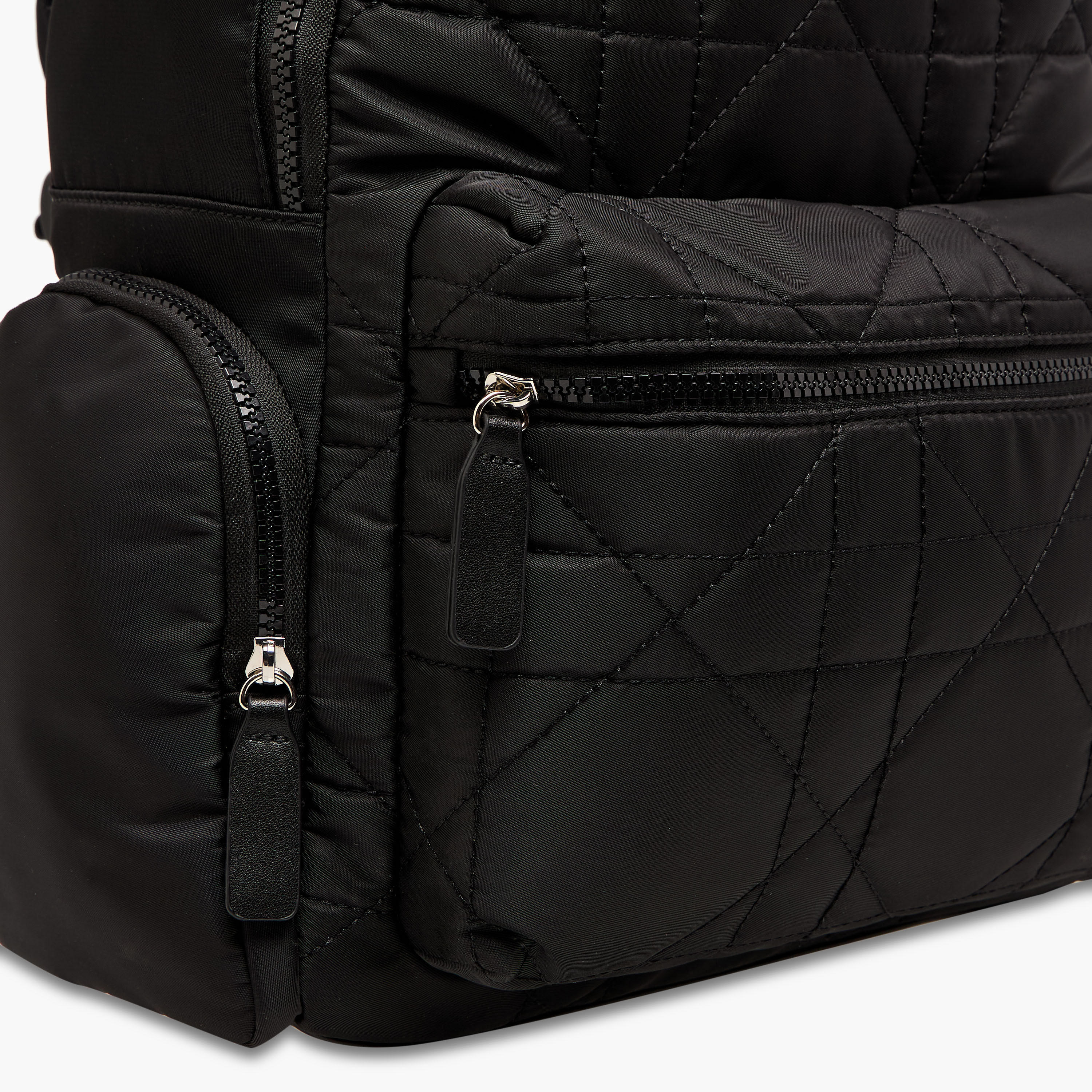 Lee Cooper Quilted Backpack with Adjustable Shoulder Straps and Zip Closure - 16x32x41 cm-men-bags-image-5